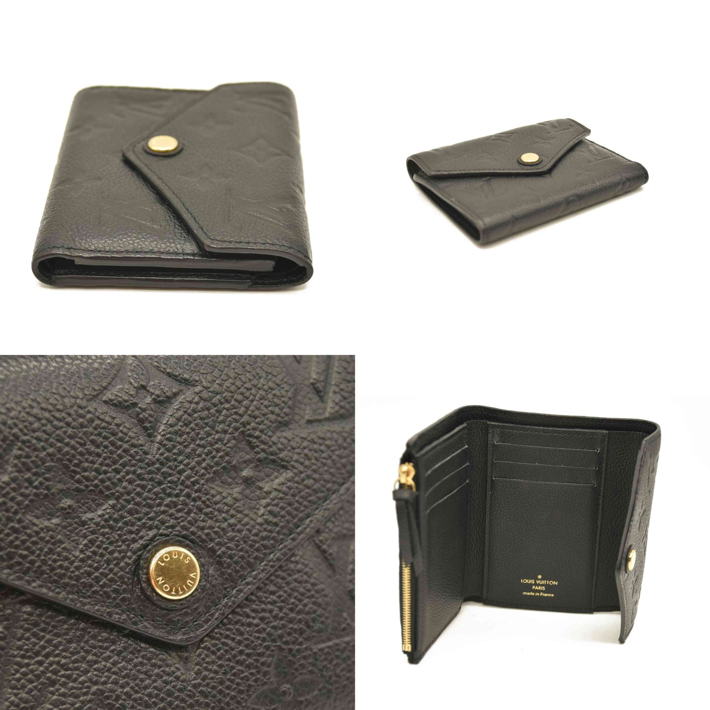 LOUIS VUITTON Empreinte Victorine Wallet Black  SP3128