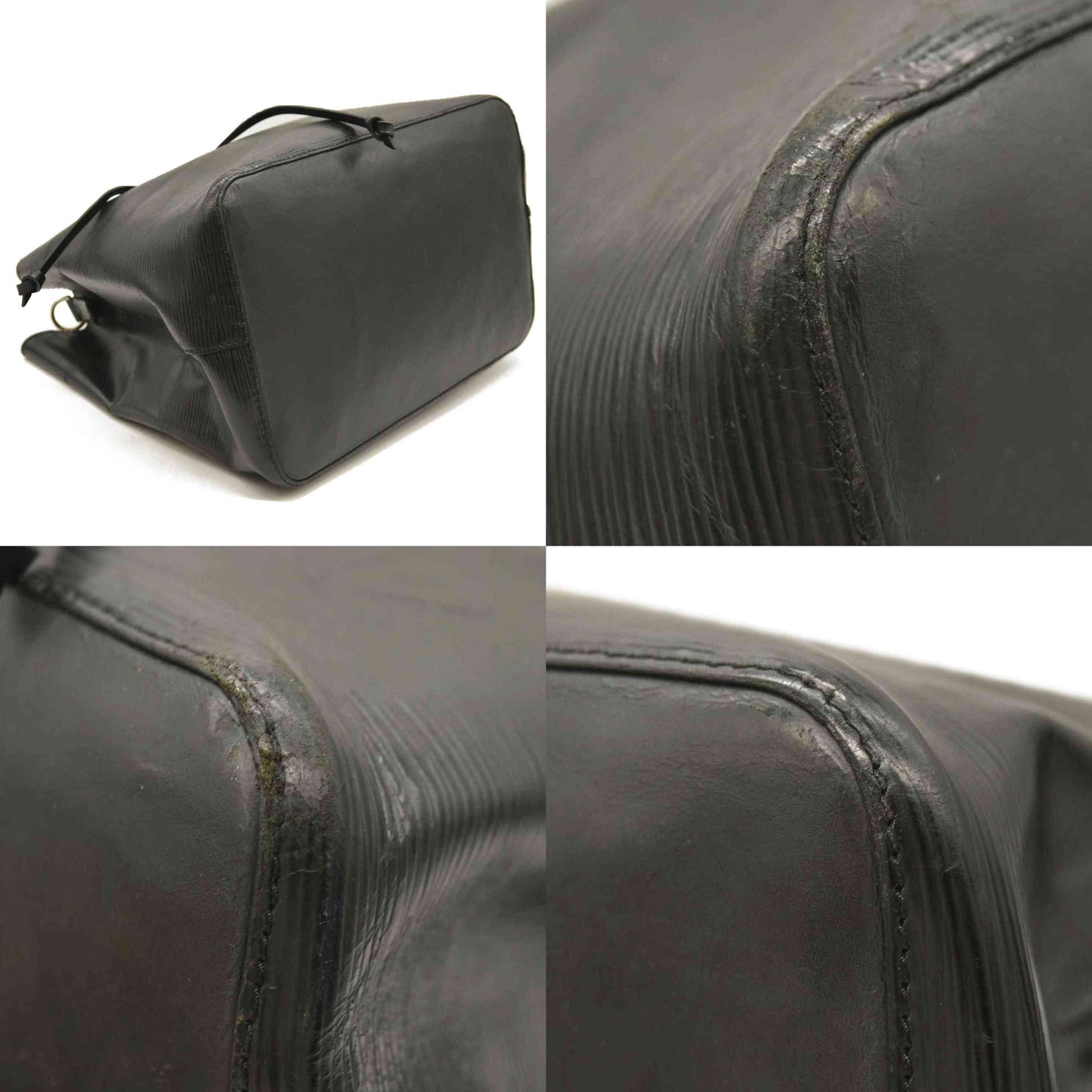 $2570 Louis Vuitton Epi Neonoe Black SR0168