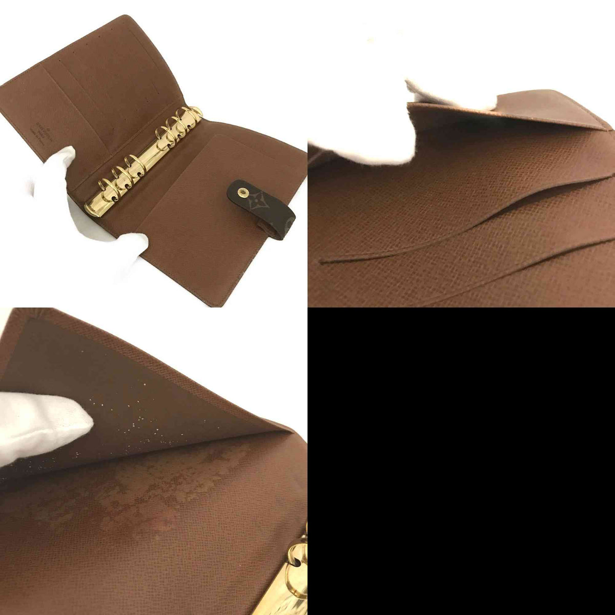 $755 1999 Louis Vuitton Monogram Medium Ring Agenda Cover SP0999