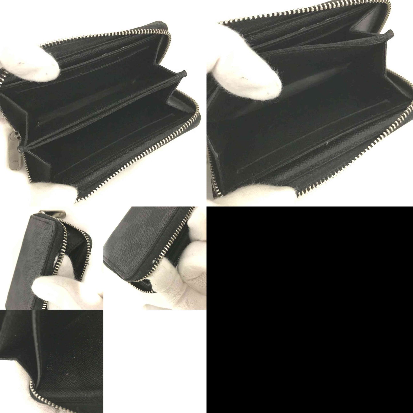 $435 2016 Damier Graphite Zippy Coin Purse Vertical MI2166