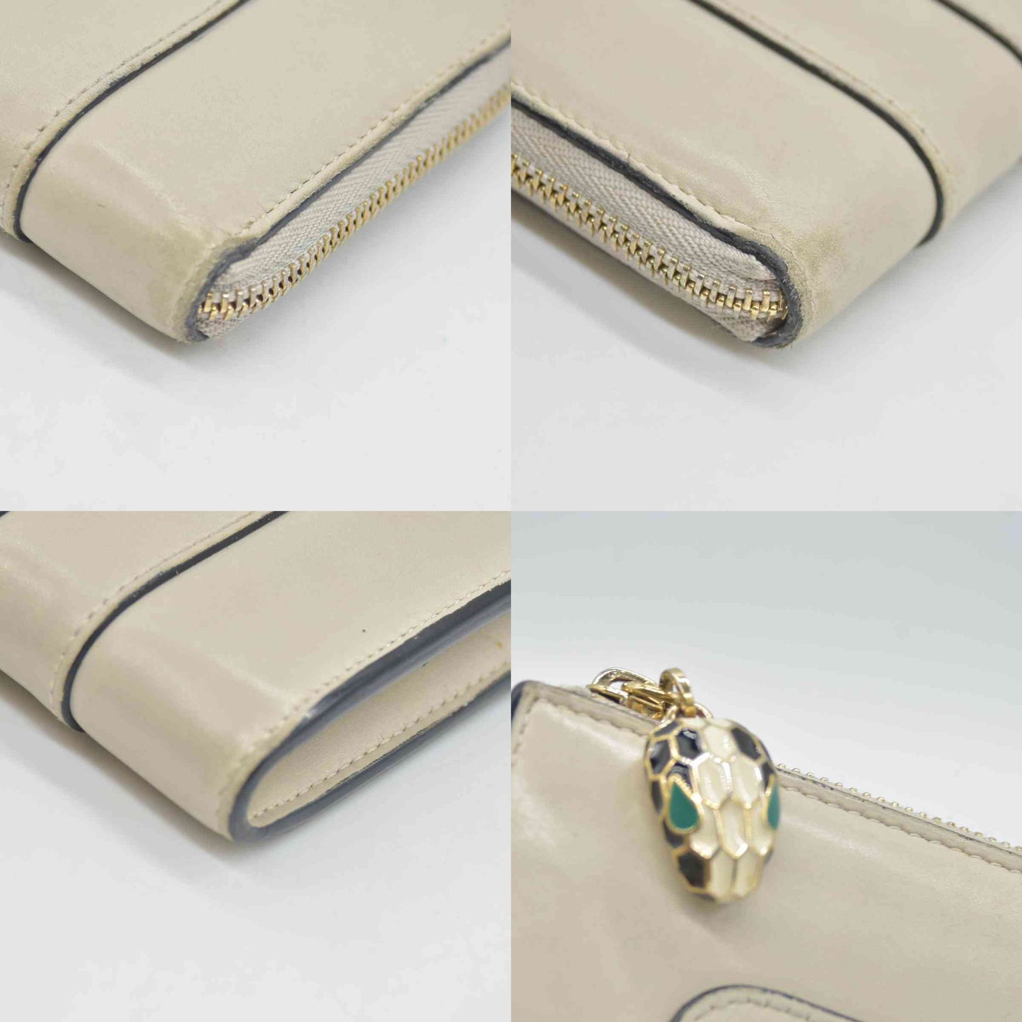 $840 Bvlgari Serpenti leather wallet CONSIGNMENT