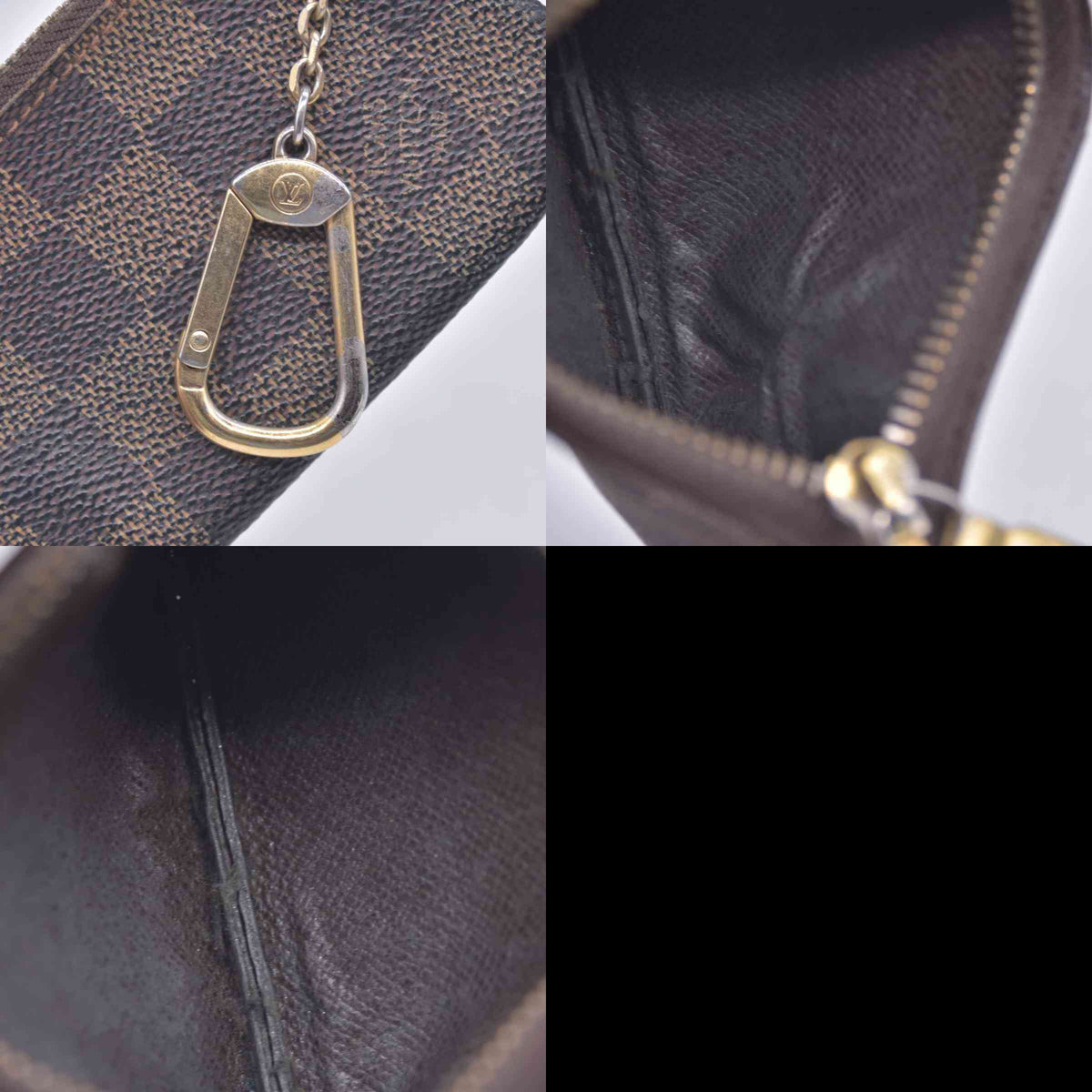 $355 2010 Louis Vuitton Damier Ebene Key Pouch CA2110 CONSIGNMENT 10021080