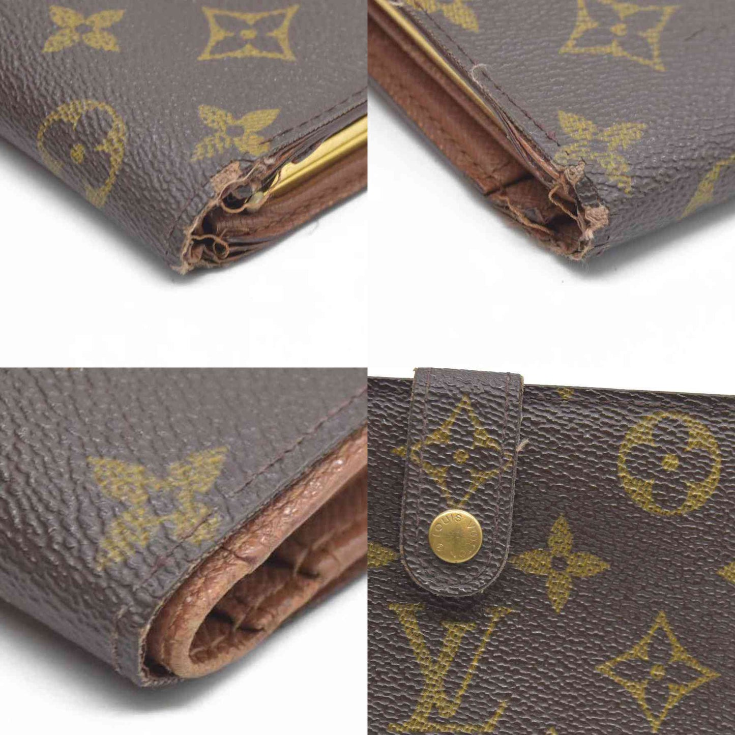 AUCTION $750 Louis Vuitton  Monogram French Purse Wallet