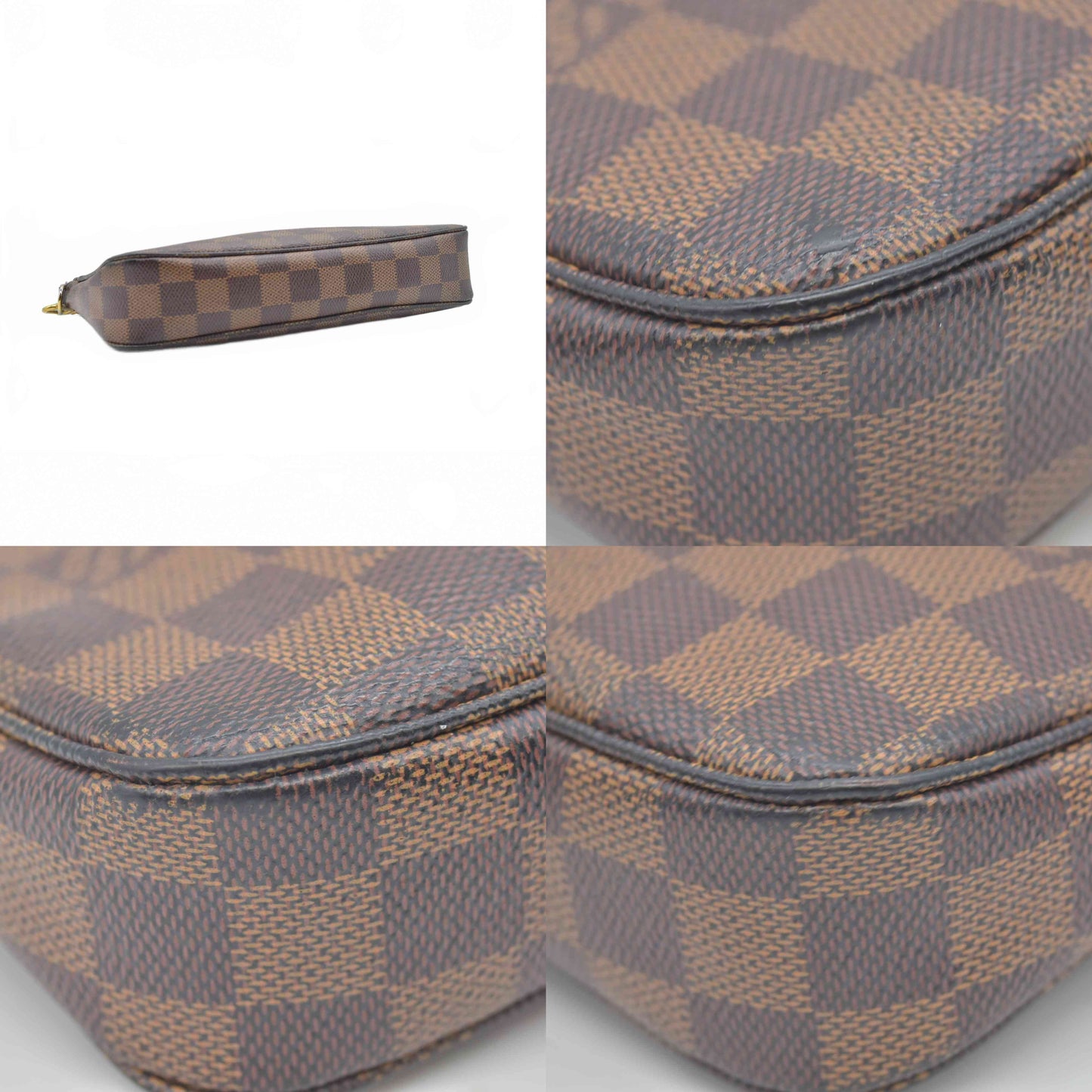 2017 $1290 Louis Vuitton Damier Ebene Pochette Accessories NM MB1197