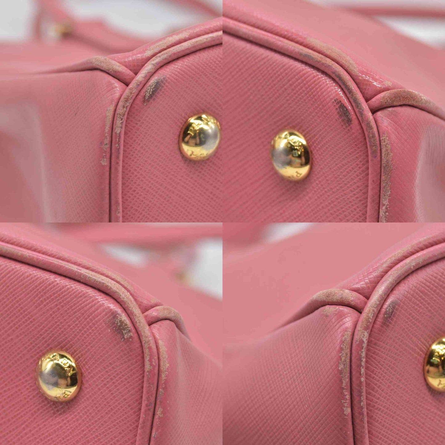 $4500 Prada Saffiano Lux Large Galleria Double Zip Tote Pink