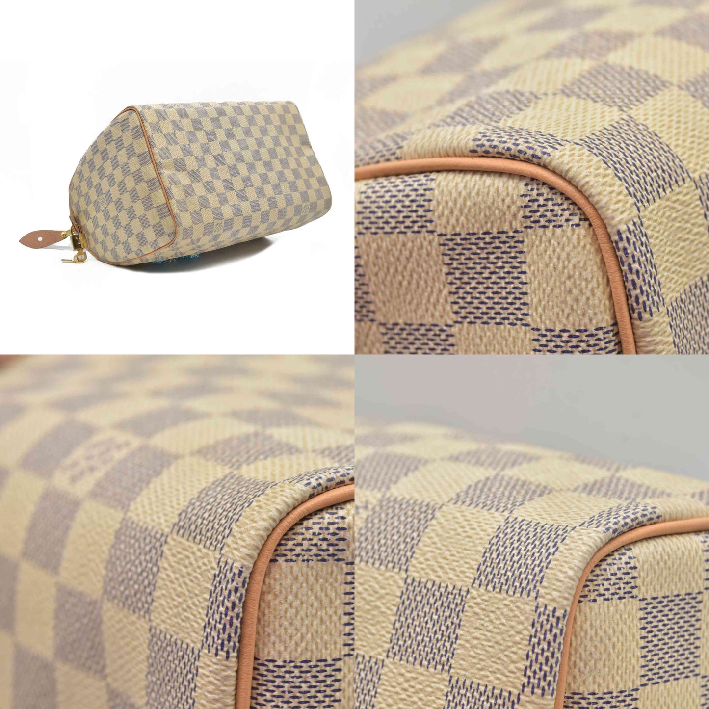 $1550 Louis Vuitton Damier Azur Speedy 30 DU4180 CONSIGNMENT
