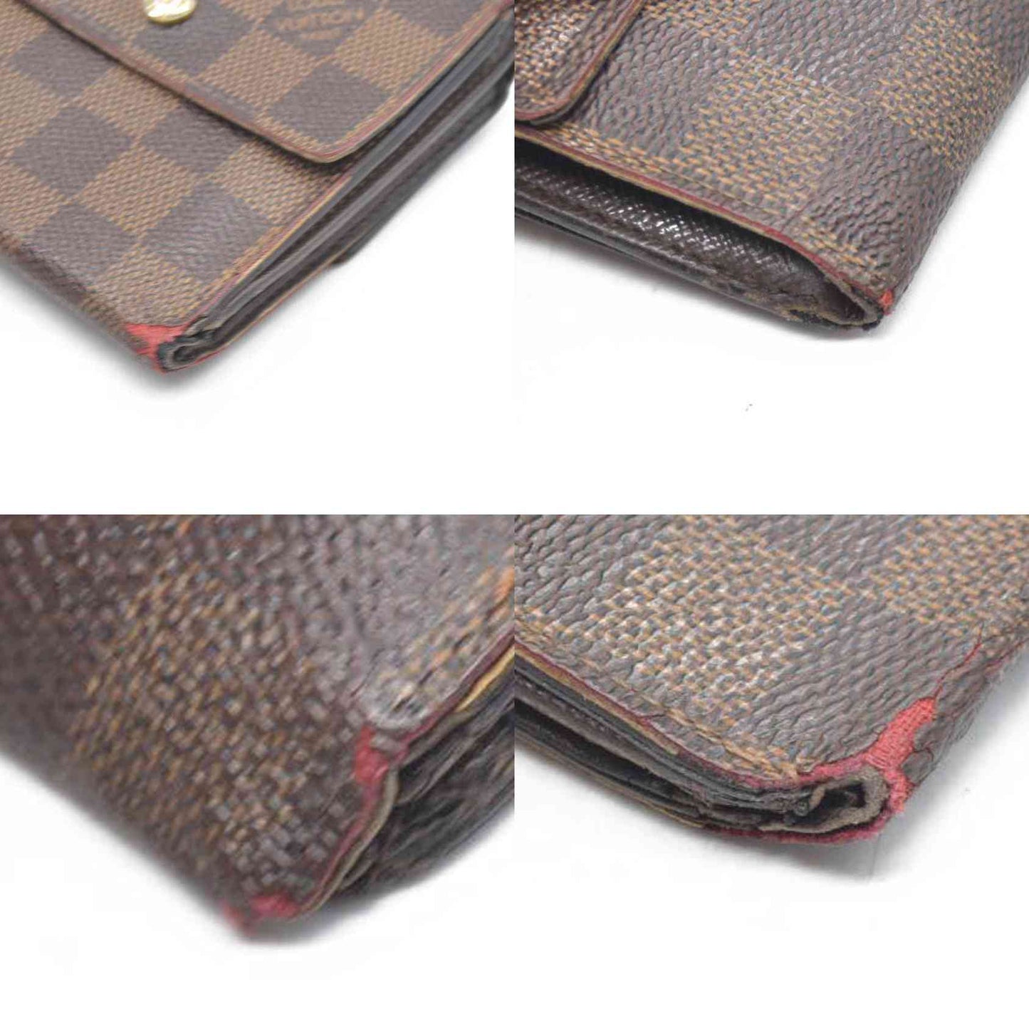 Louis Vuitton Monogram Portefeiulle Elise Trifold Wallet Brown