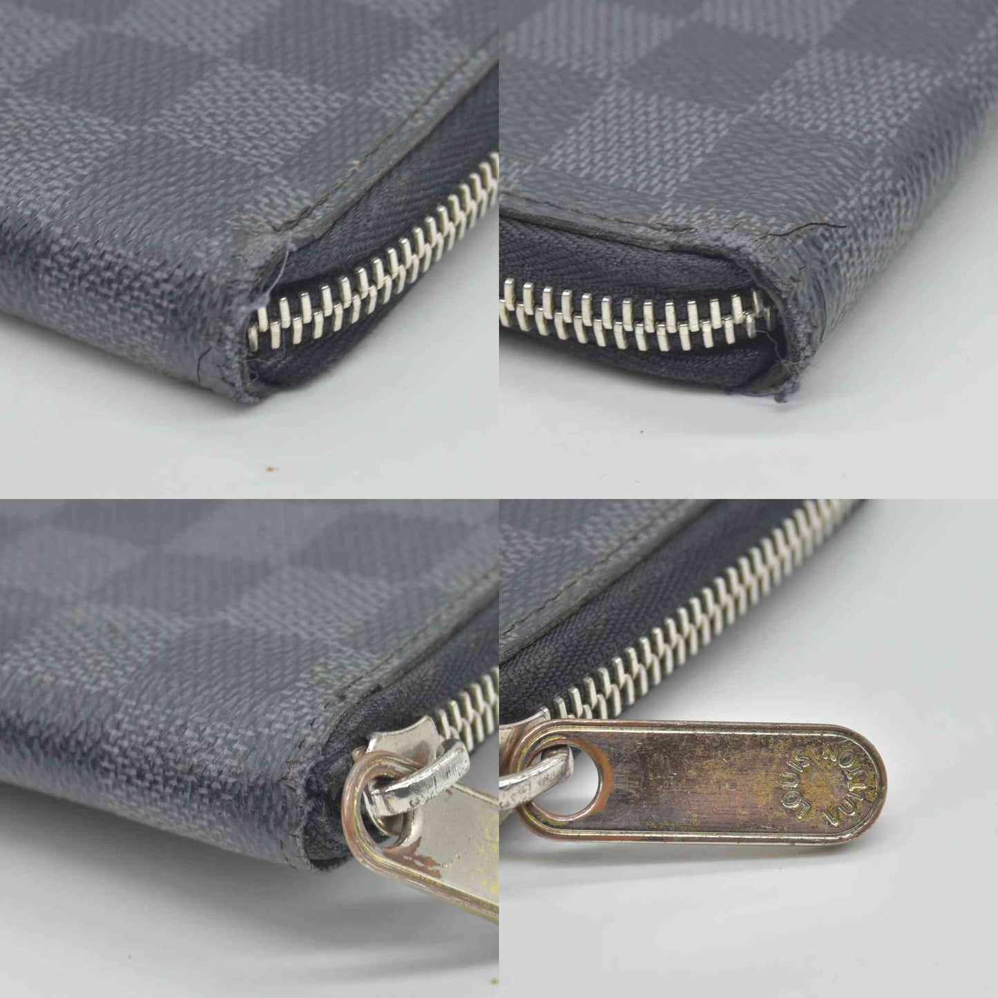 $1000 Louis Vuitton Damier Graphite Zippy Organizer Wallet CONSIGNMENT