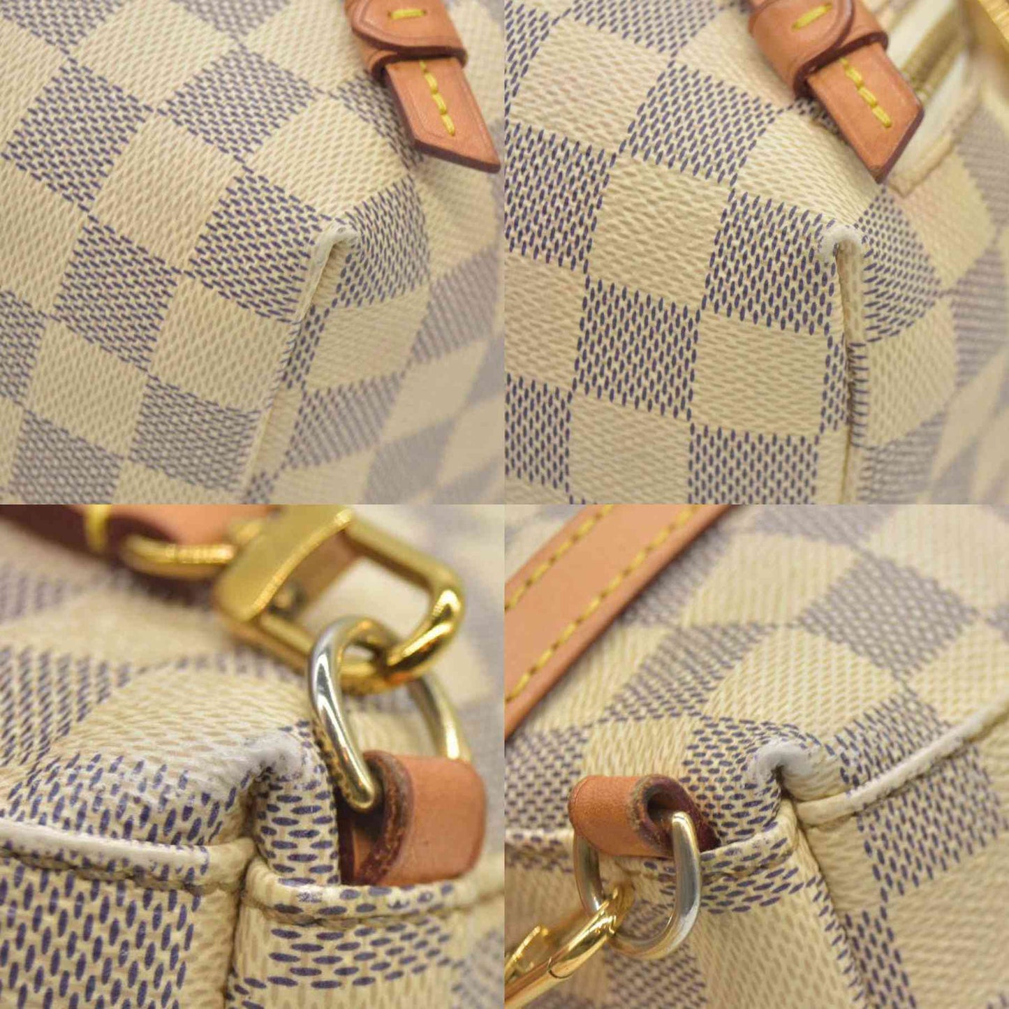 AUCTION $1250 Louis Vuitton  Damier Azur Sperone BB Backpack SR1137 2017
