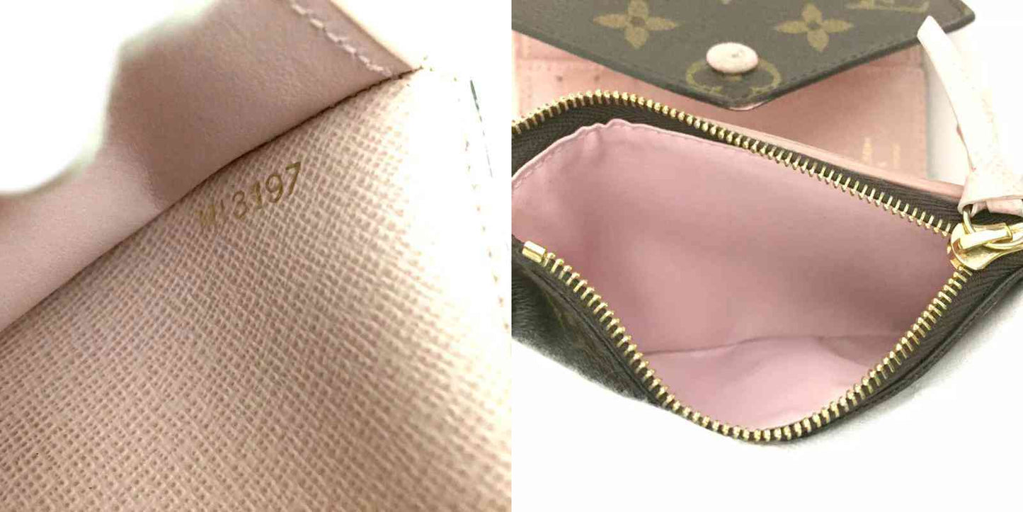 Louis Vuitton  Monogram Victorine Wallet Rose Ballerine MI3197