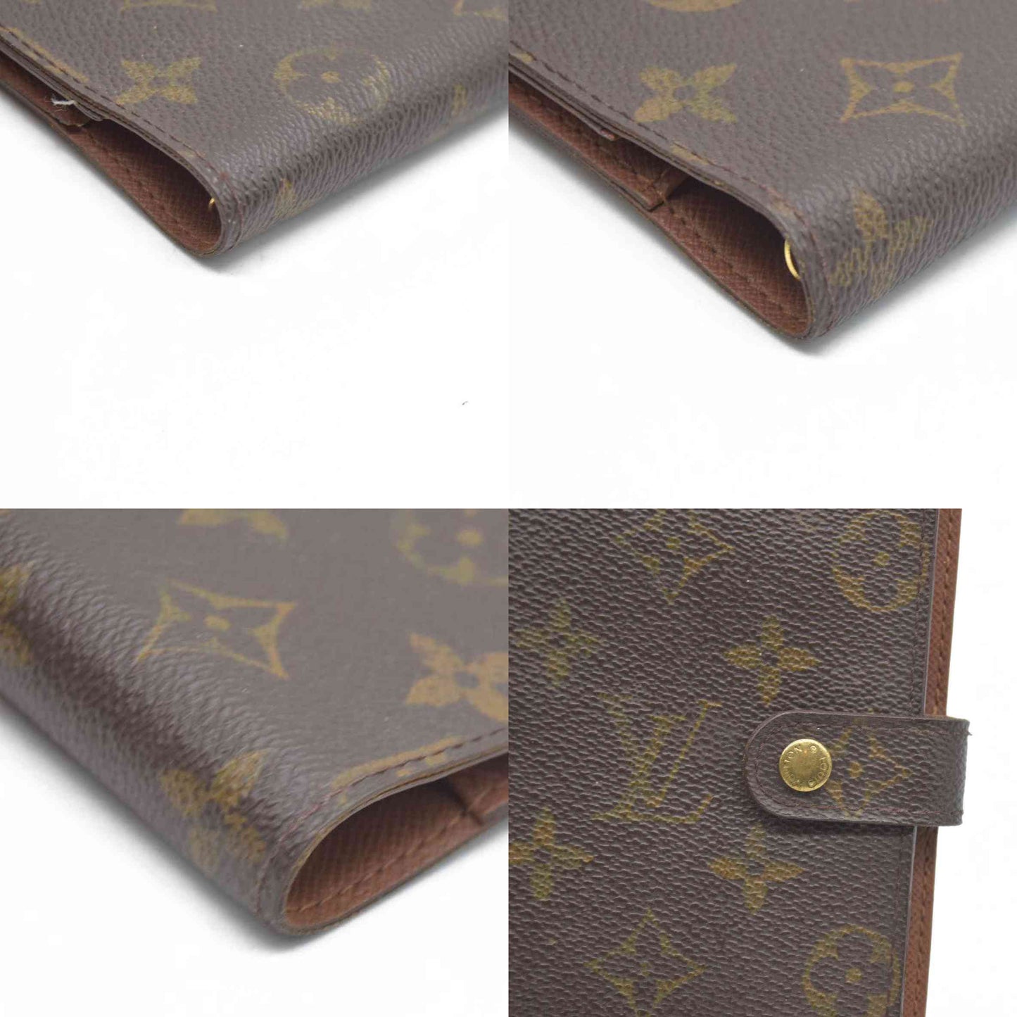 $505 Louis Vuitton  Monogram Small Ring Agenda Cover CA1919