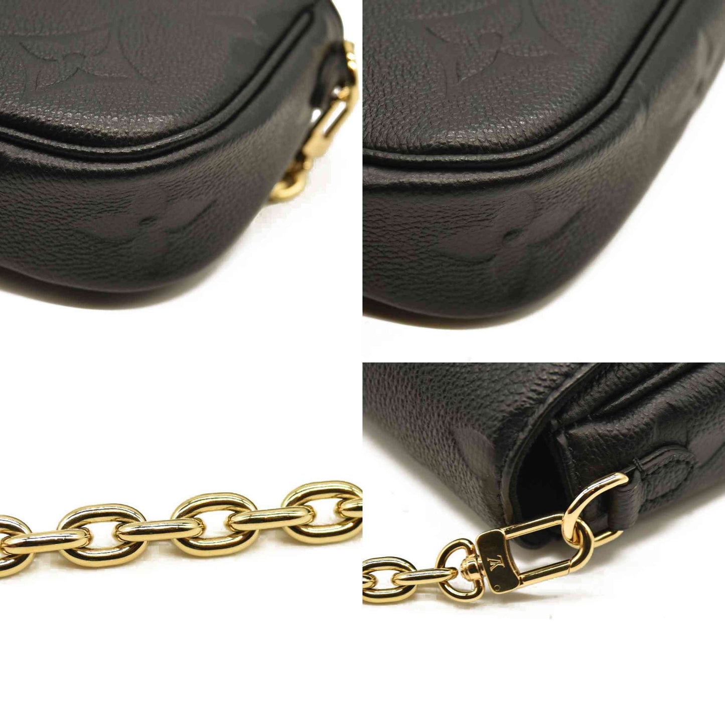 Louis Vuitton  Empreinte Monogram Giant Ivy Wallet On Chain Black RFID