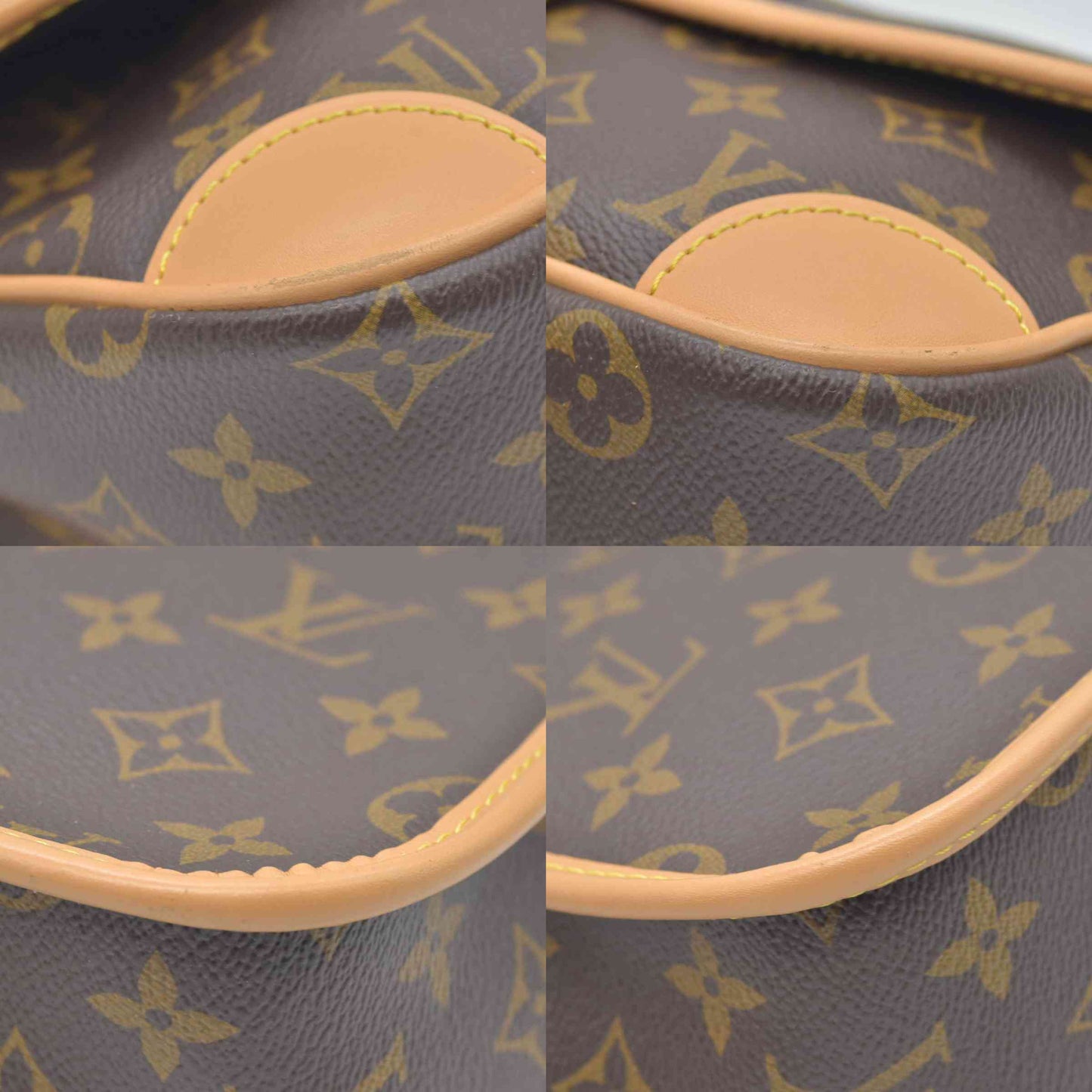 $2620 Louis Vuitton Monogram Diane Black