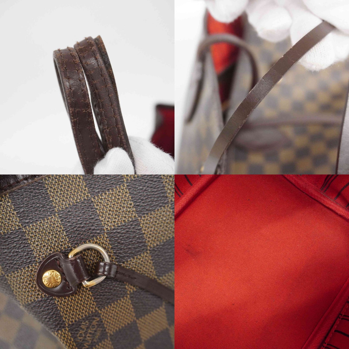 Louis Vuitton  Damier Ebene Neverfull MM N51105