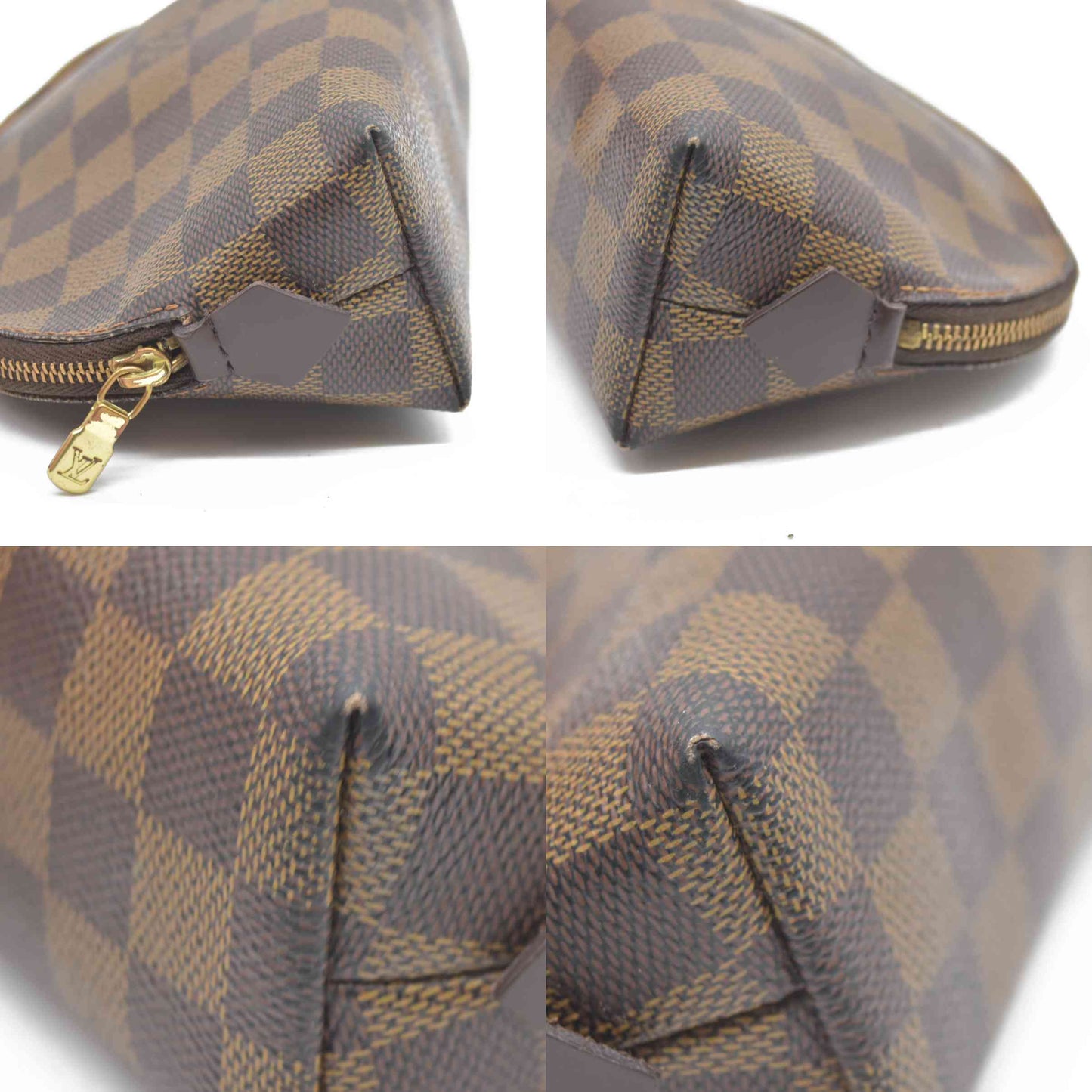 CONSIGNMENT AUCTION $600 Louis Vuitton  Damier Ebene Cosmetic Pouch