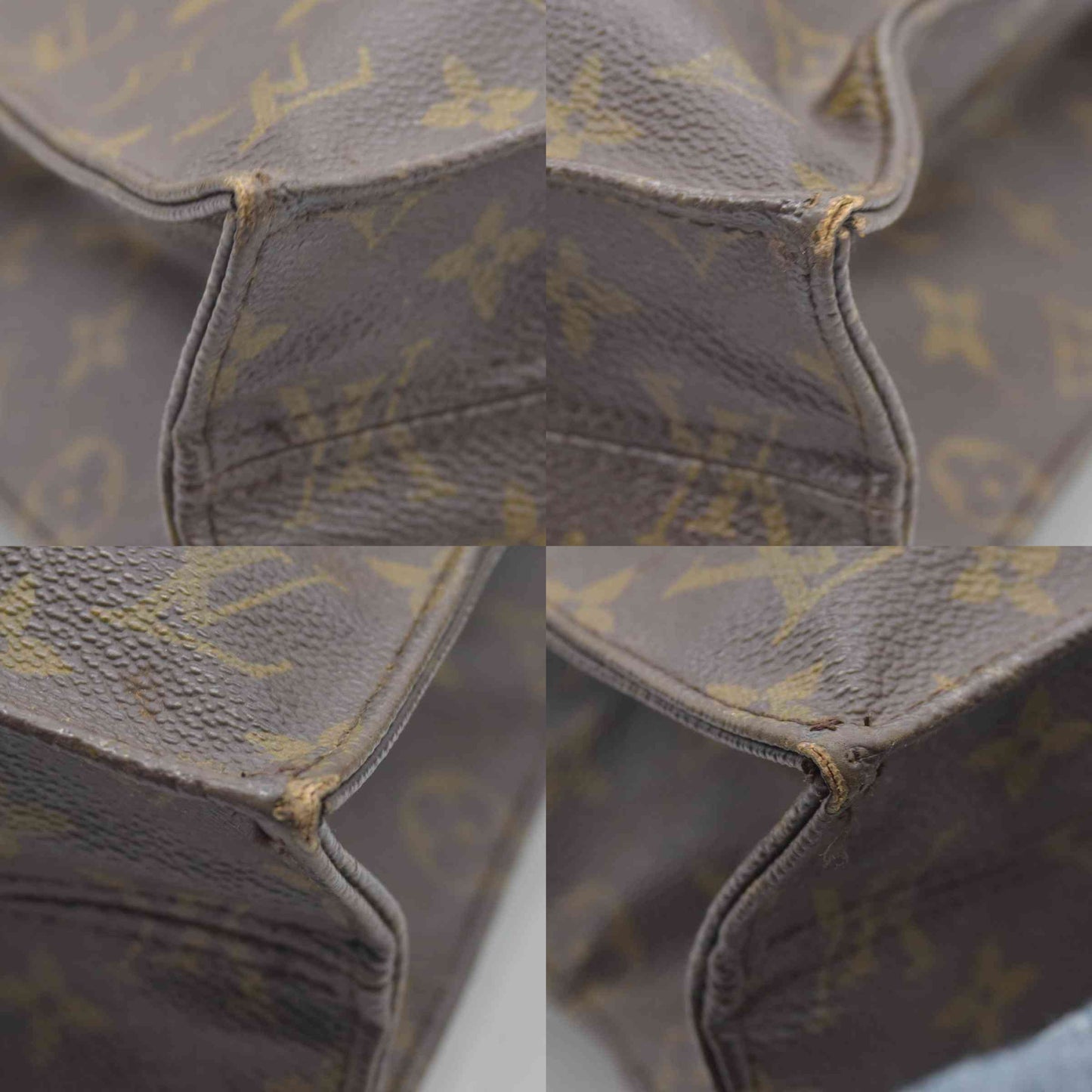 $1340 Louis Vuitton LV Hand Bag Sac Plat Brown Monogram