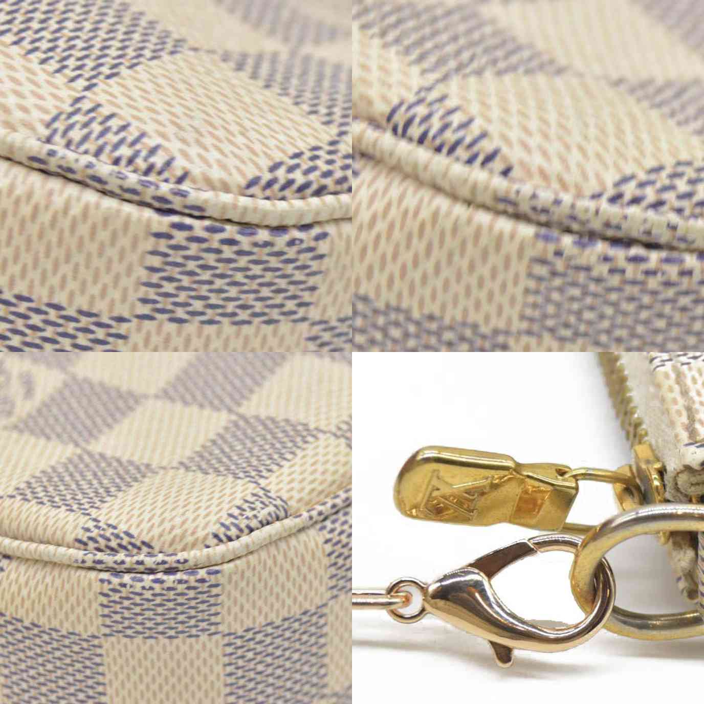 $1650 Louis Vuitton  Damier Azur Pochette Accessories NM MB5230 2020