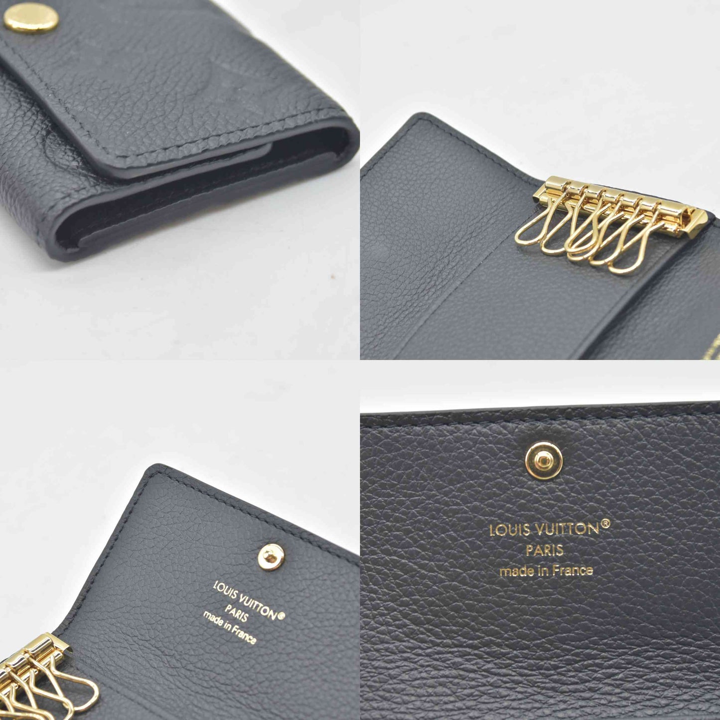 $450 Louis Vuitton Monogram Empreinte Multicles 6 Key Holder RFID