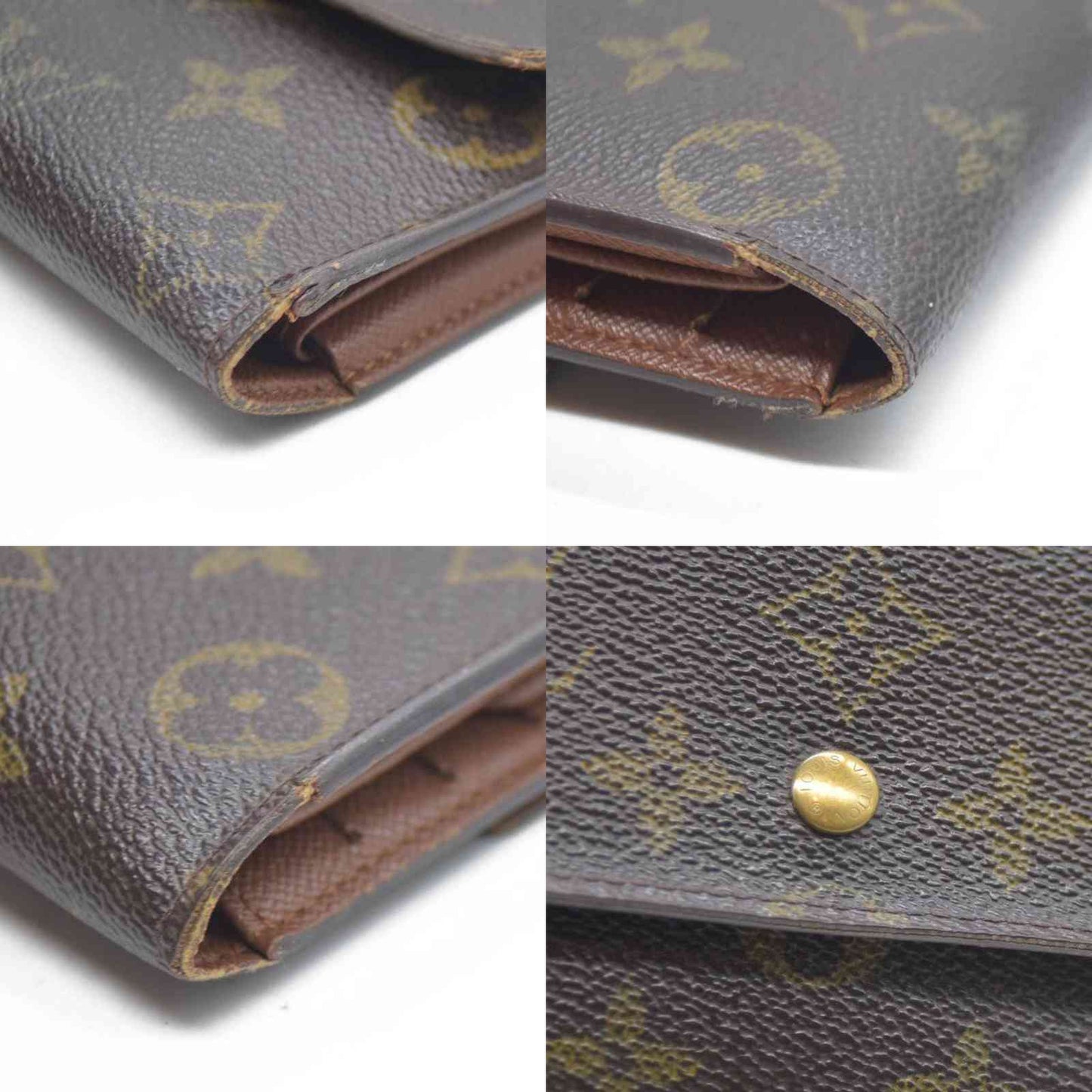 Louis Vuitton Monogram Porte Tresor International Trifold Long Wallet TH0073