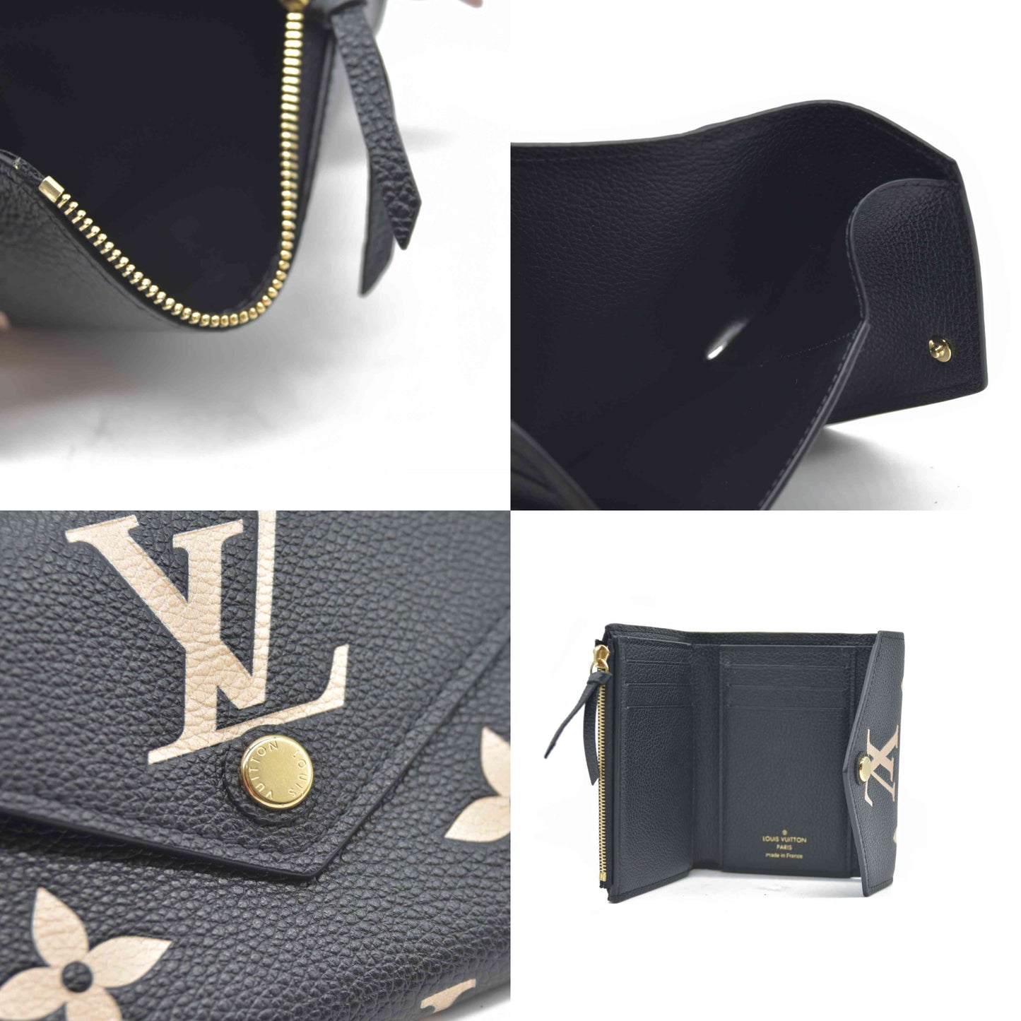 $840 Auction Louis Vuitton Empreinte Monogram Giant Victorine Wallet RFID CONSIGNMENT