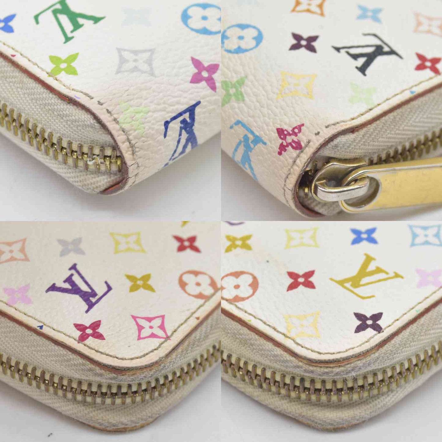 $1050 LOUIS VUITTON Monogram Multicolor Zippy Around Long Wallet CA0151