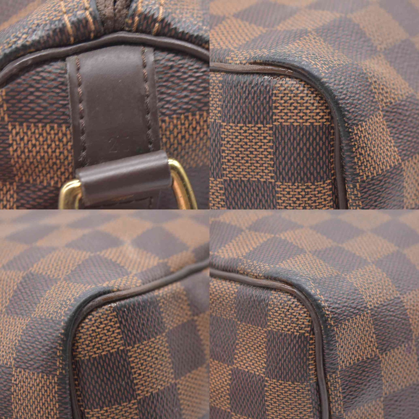 $1940 Louis Vuitton Damier Ebene Speedy Bandouliere 25 MB4127