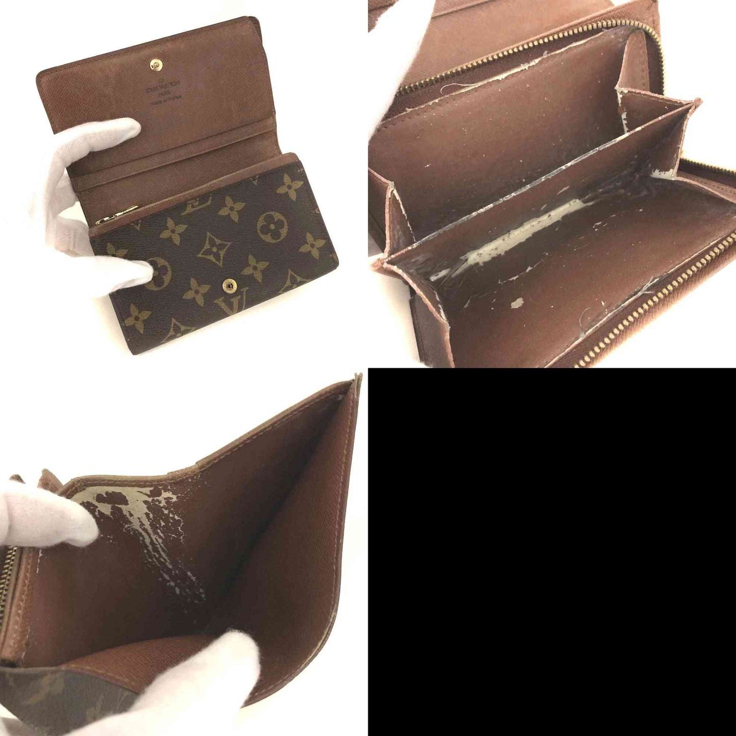 Louis Vuitton Monogram Porte Monnaie Billets Tresor Bifold Wallet RA1925