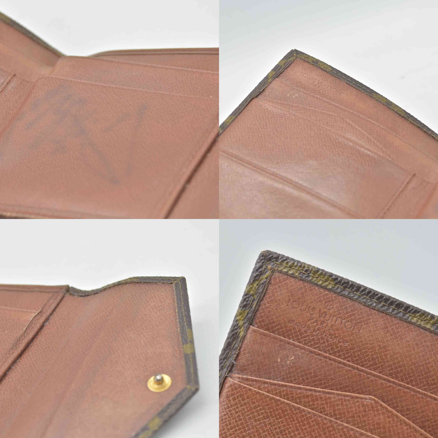 $630 1988 Louis Vuitton Monogram Elise Compact Wallet 884AN