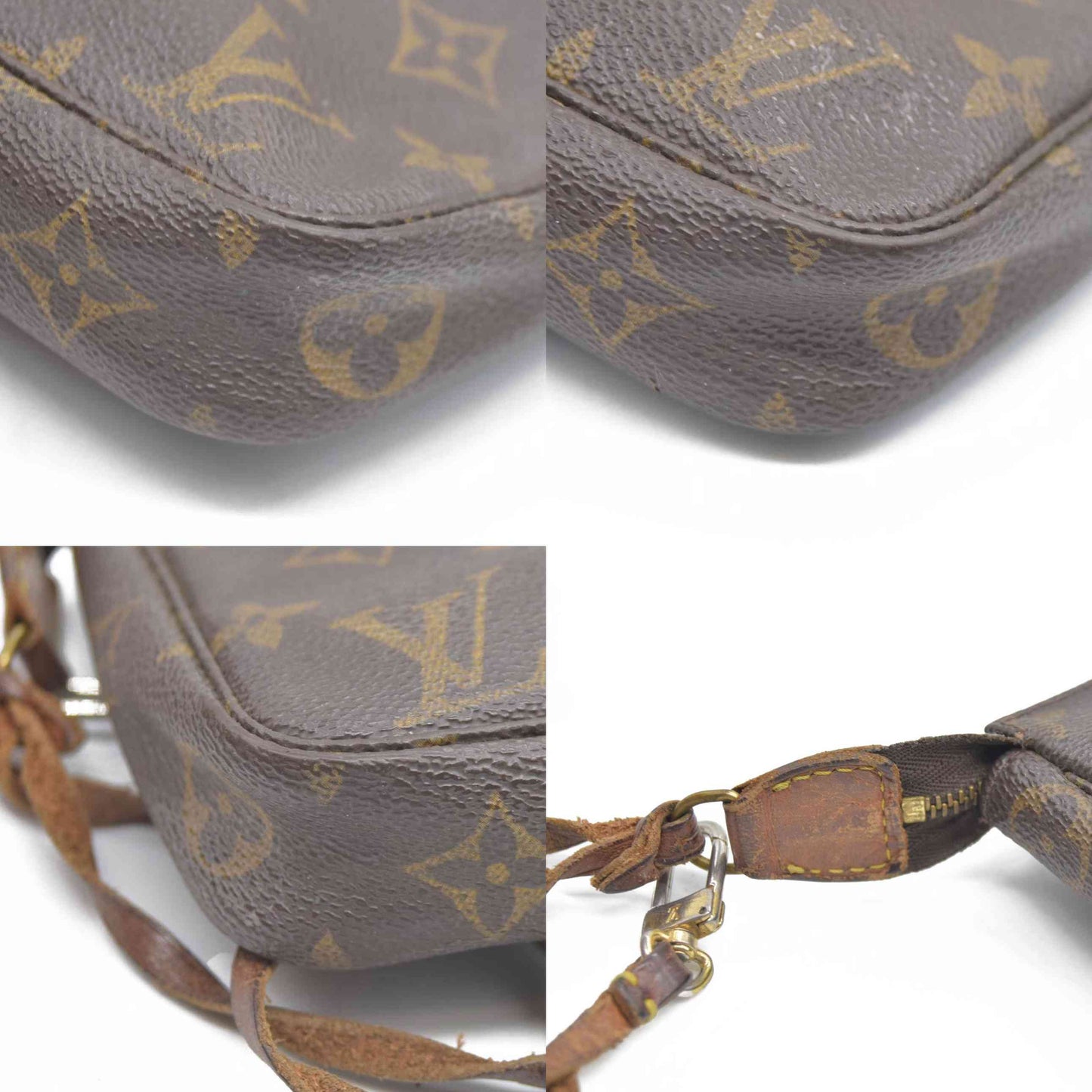 $1660 Louis Vuitton Monogram Pochette Accessories Pouch Bag  AR1907