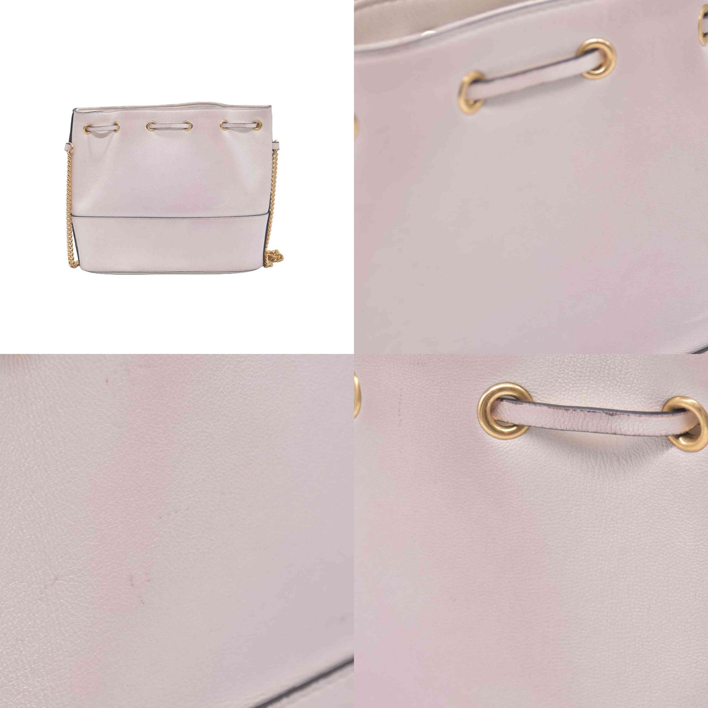 $1450 Valentino Mini VLogo Signature Bucket Bag In Nappa Leather