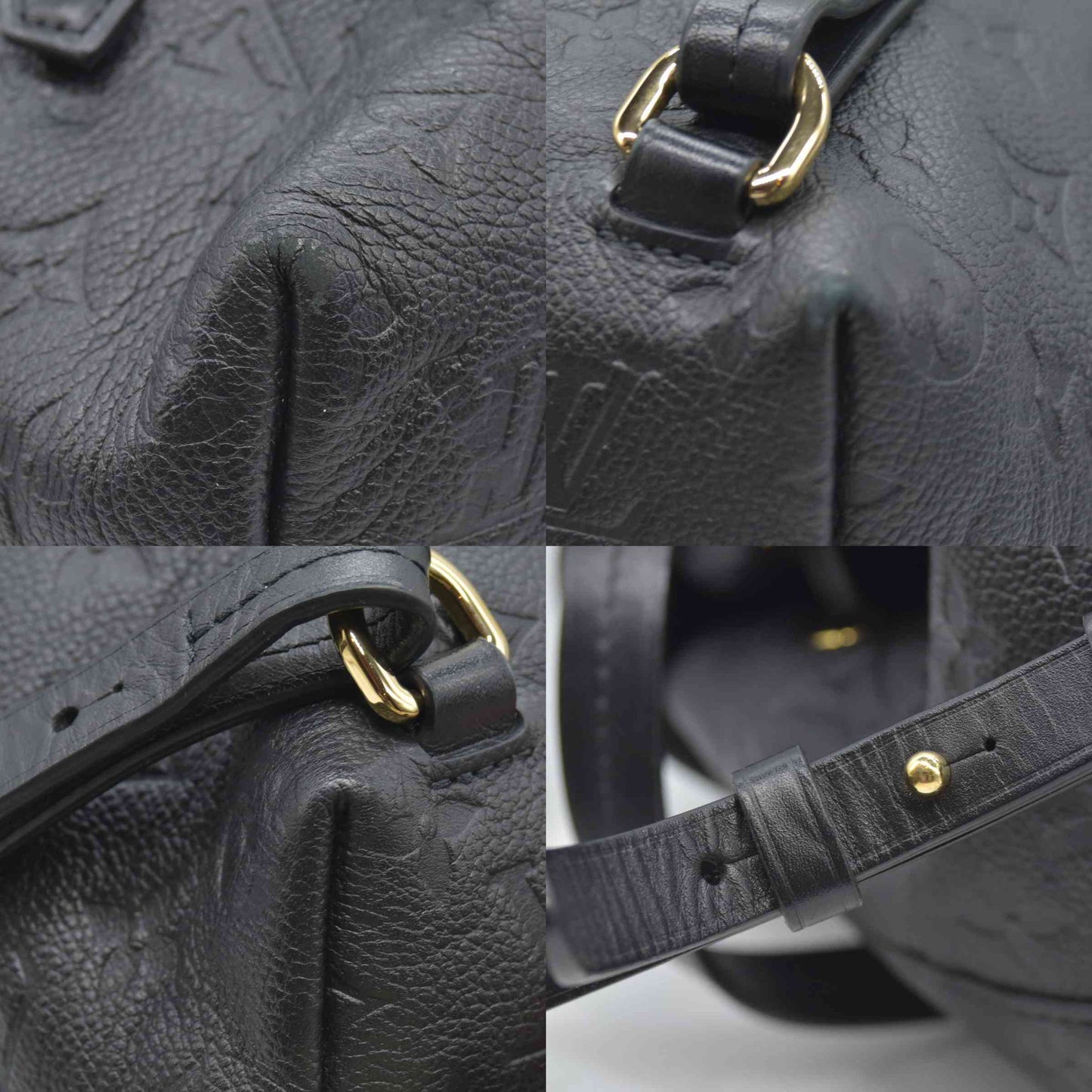 $2980 Louis Vuitton Empreinte Montsouris PM Black RFID