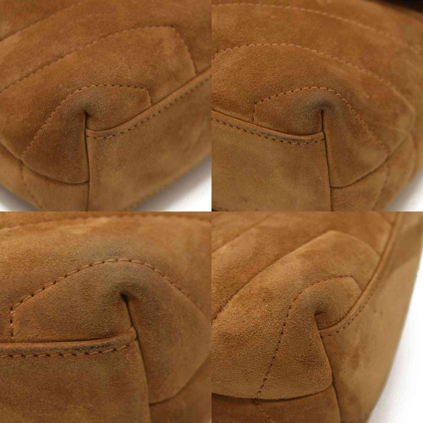 Saint Laurent  Suede Toy Loulou Shoulder Bag Cinnamon