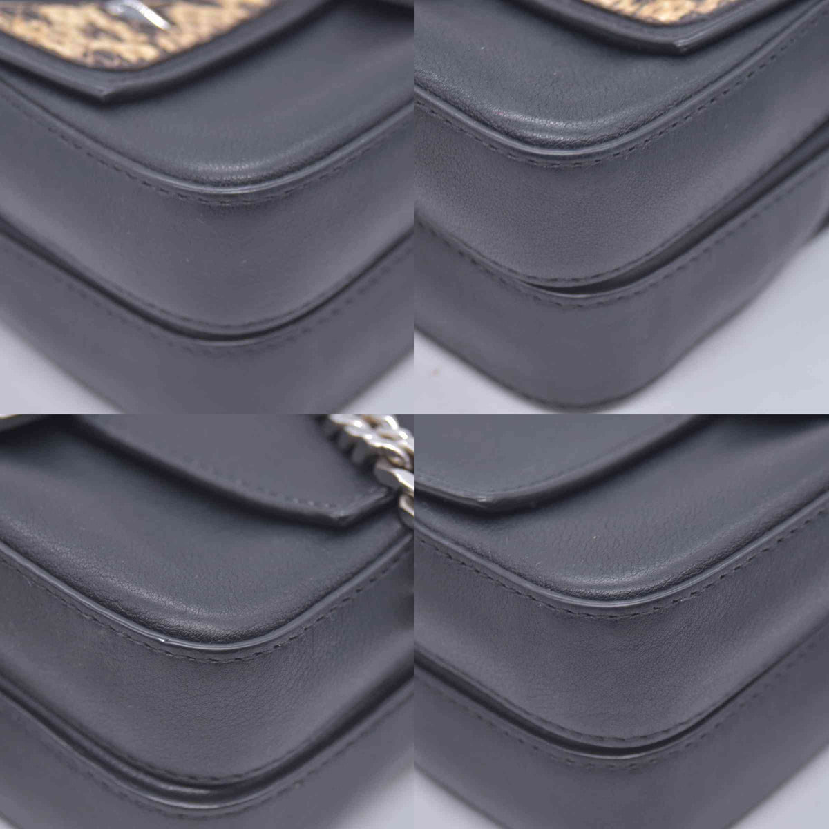 $1850 FENDI Monster Double Micro Baguette Black CONSIGNMENT