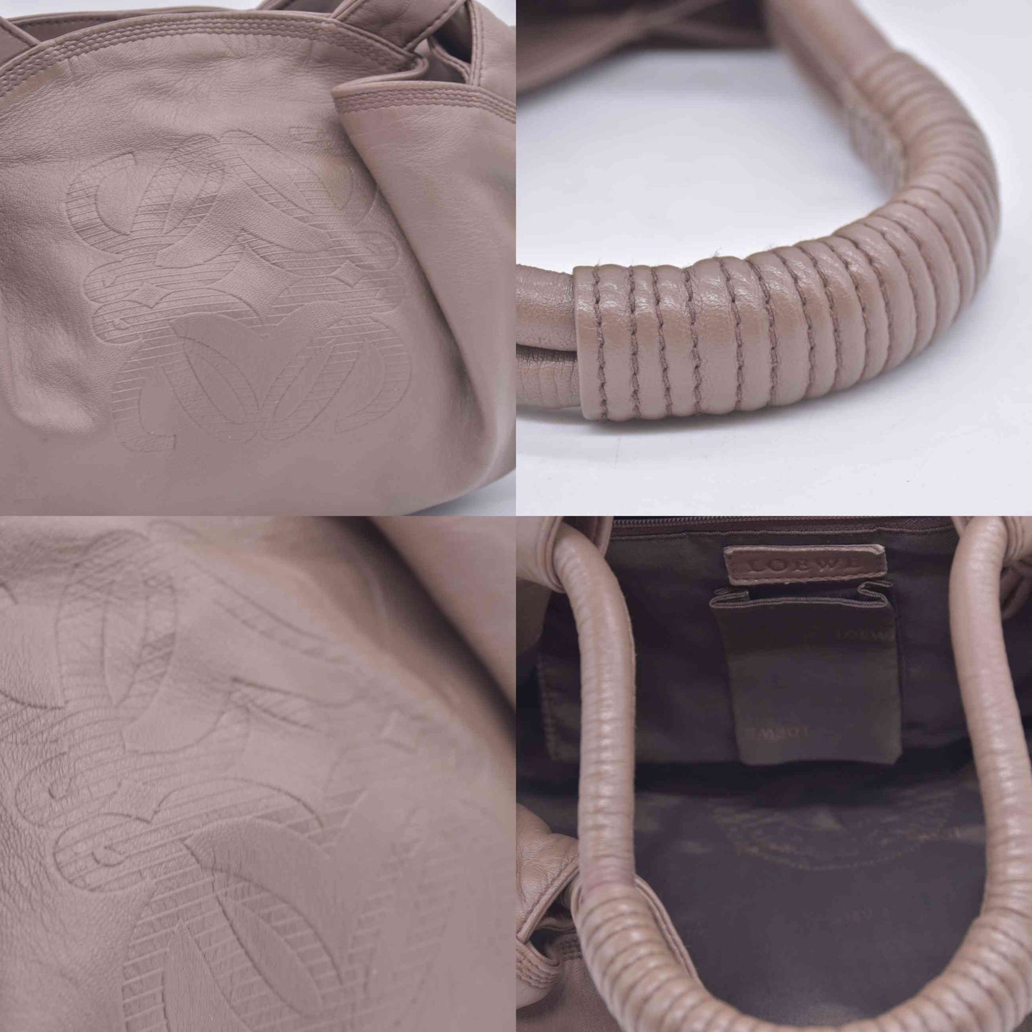 $1800 Loewe Nappa Aire Shoulder Bag Beige CONSIGNMENT