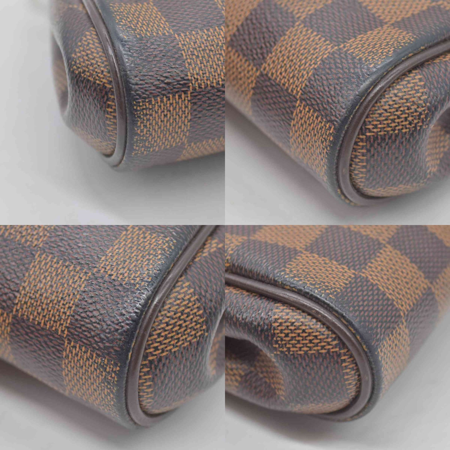 $1460 2013 Louis Vuitton Damier Ebene Eva Clutch AA1103