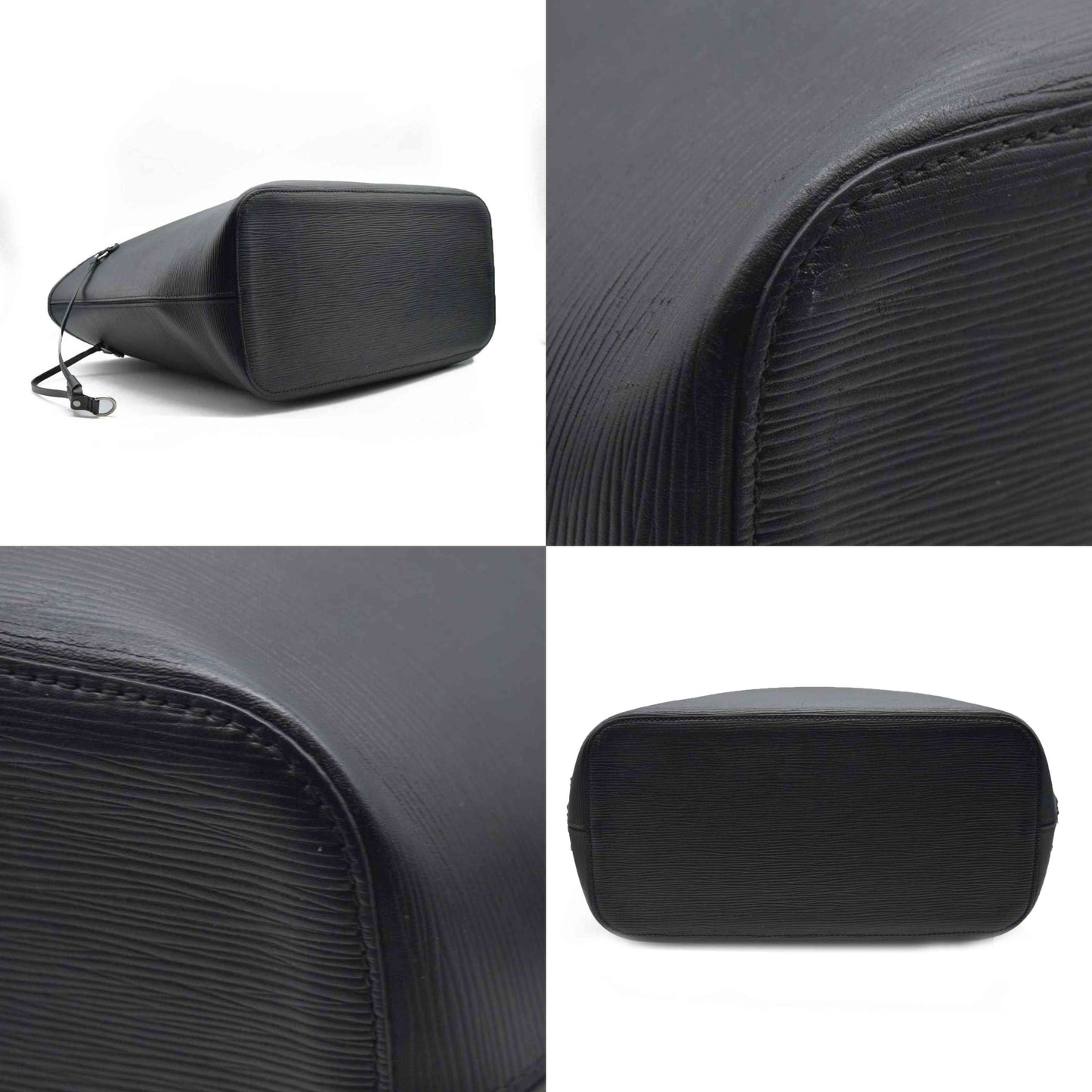 $2500 Louis Vuitton Epi Leather Neverfull MM Black UB2189