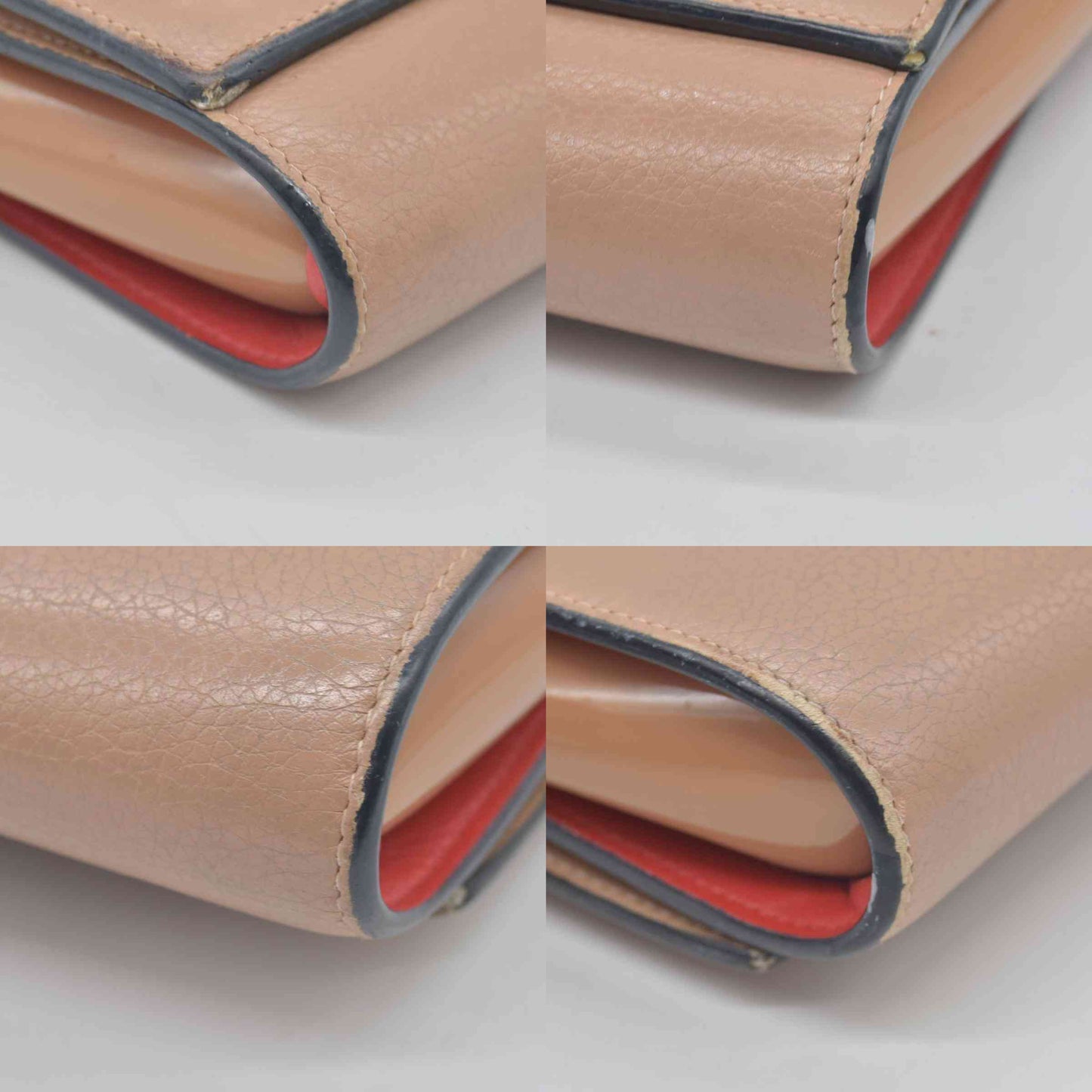 $1590 Christian Louboutin loubinthesky paloma clutch crossbody beige