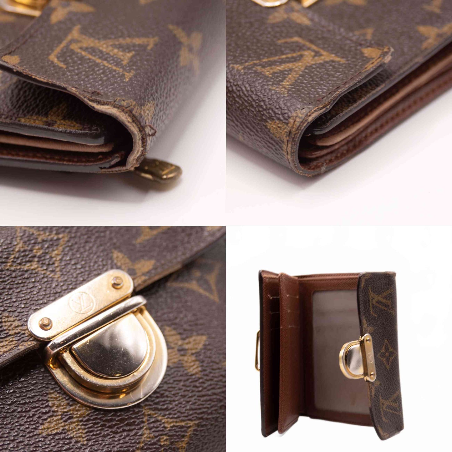 $705 2005 Louis Vuitton Monogram Koala Compact Wallet TH0065