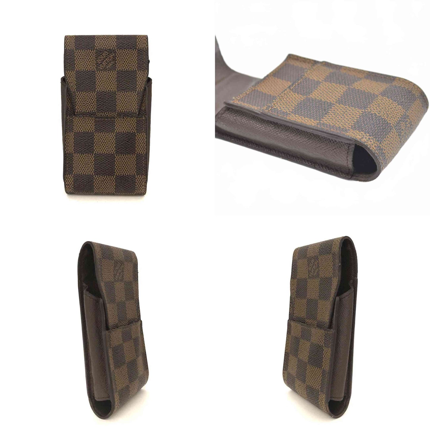 $340 2012 Louis Vuitton Damier Cigarette Case Brown CT0132