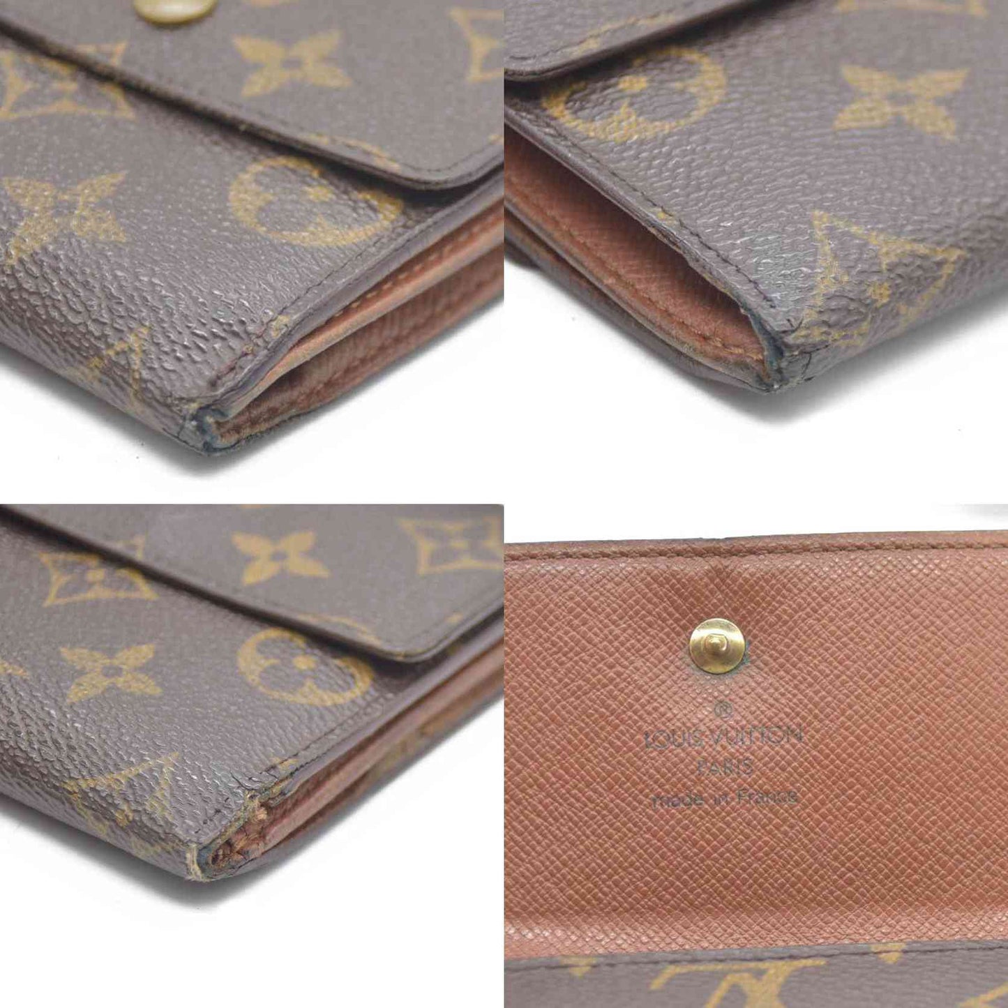 Louis Vuitton Monogram Portefeiulle Elise Trifold Wallet Brown SP0918