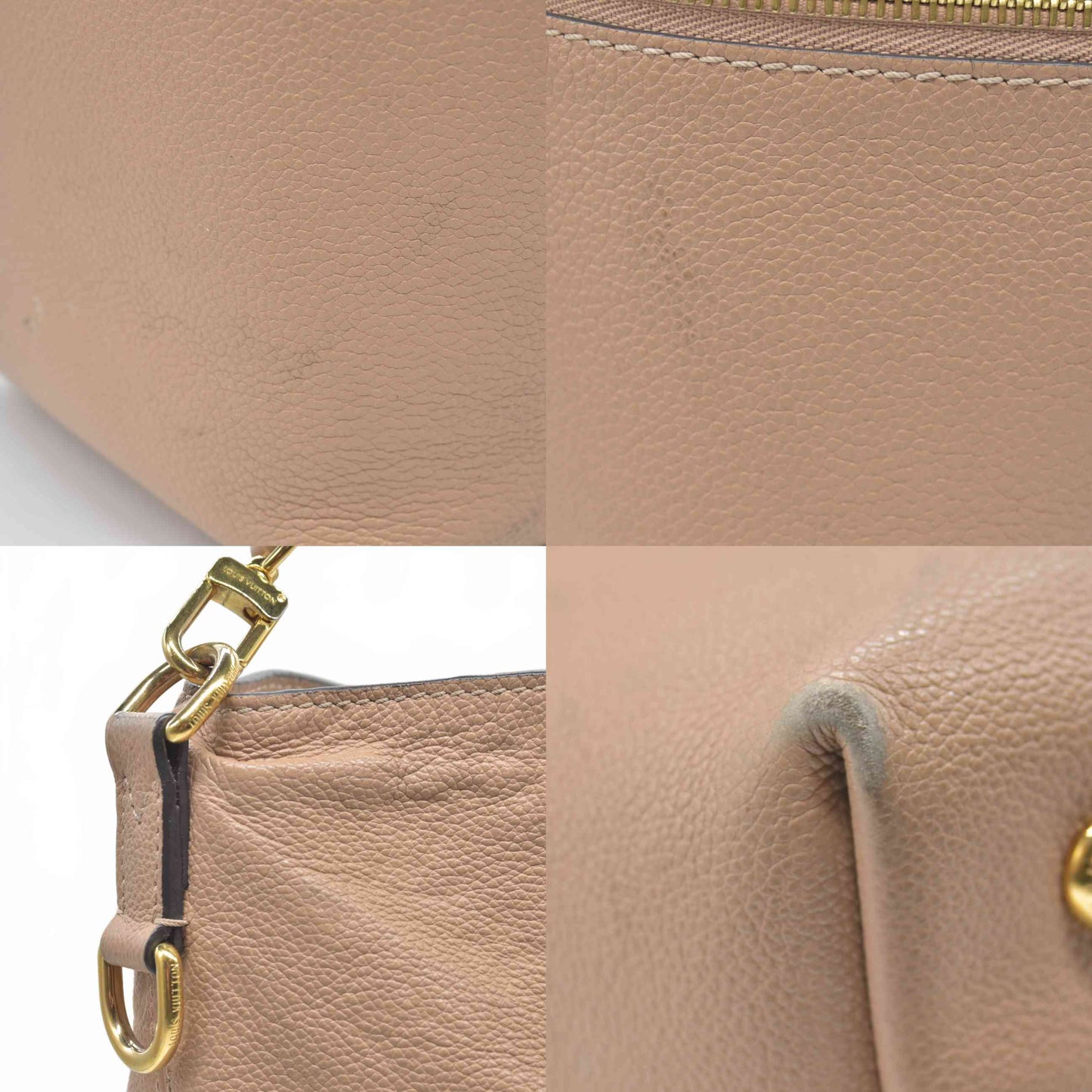 2018 $2930 Louis Vuitton Empreinte Melie Beige Leather Monogram Shoulder Bag SD0198