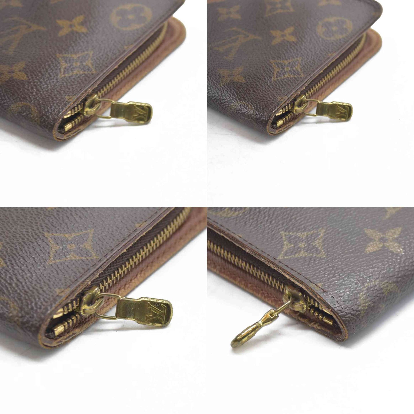 LOUIS VUITTON Monogram  Zippy around zipper Long Wallet CA0958