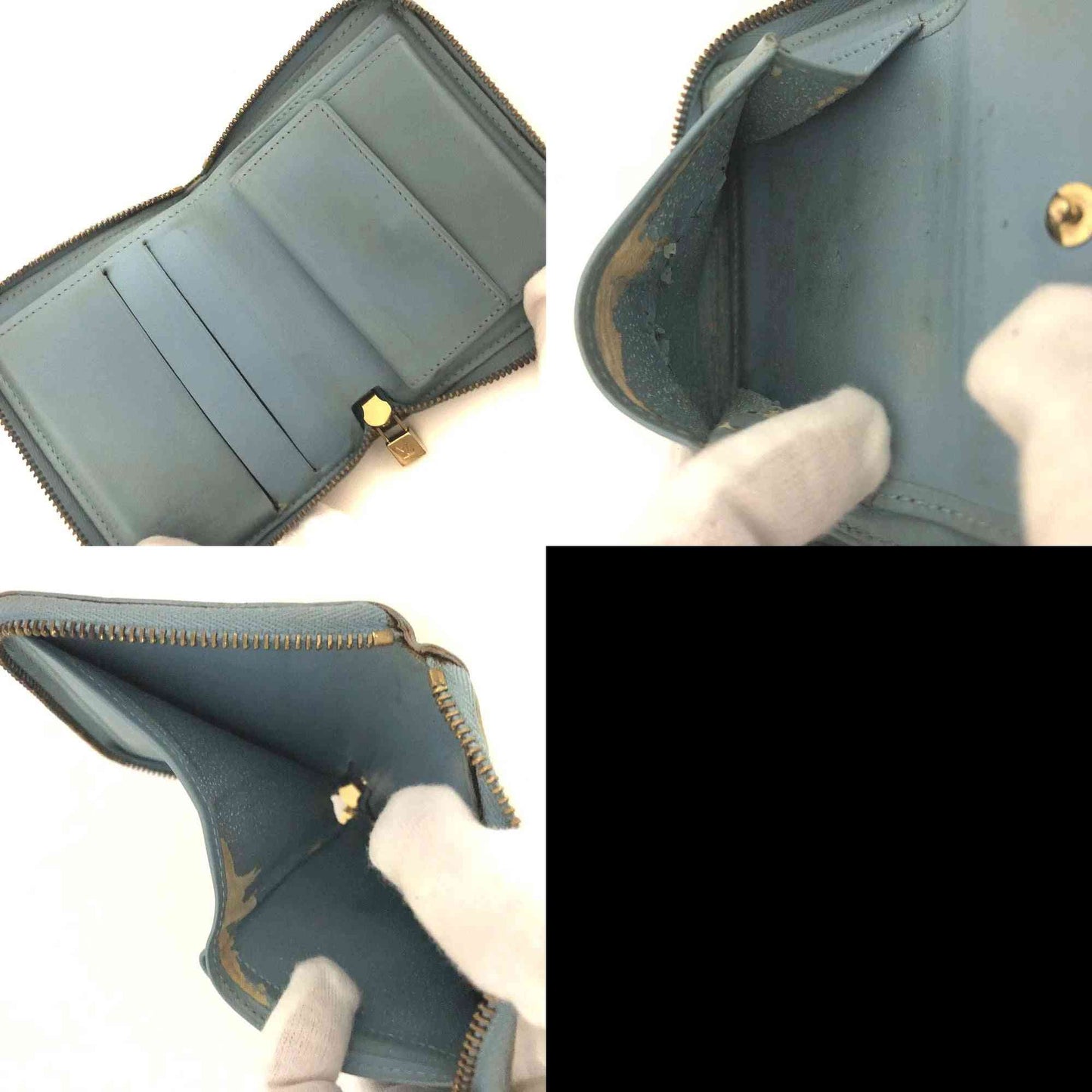 Louis Vuitton Monogram Vernis Patent Leather Broom Zip Around Wallet BJ0949