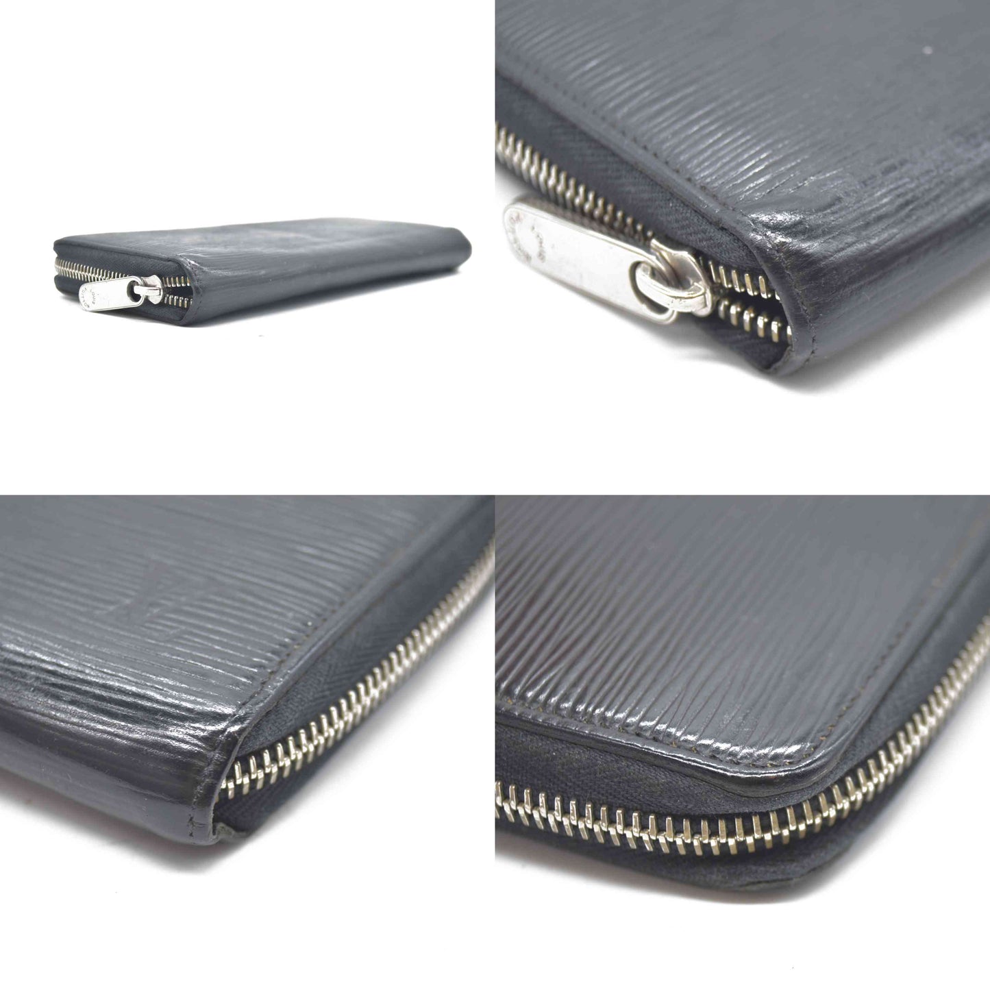 LOUIS VUITTON Epi Leather Zippy Wallet Black CA3114 USED