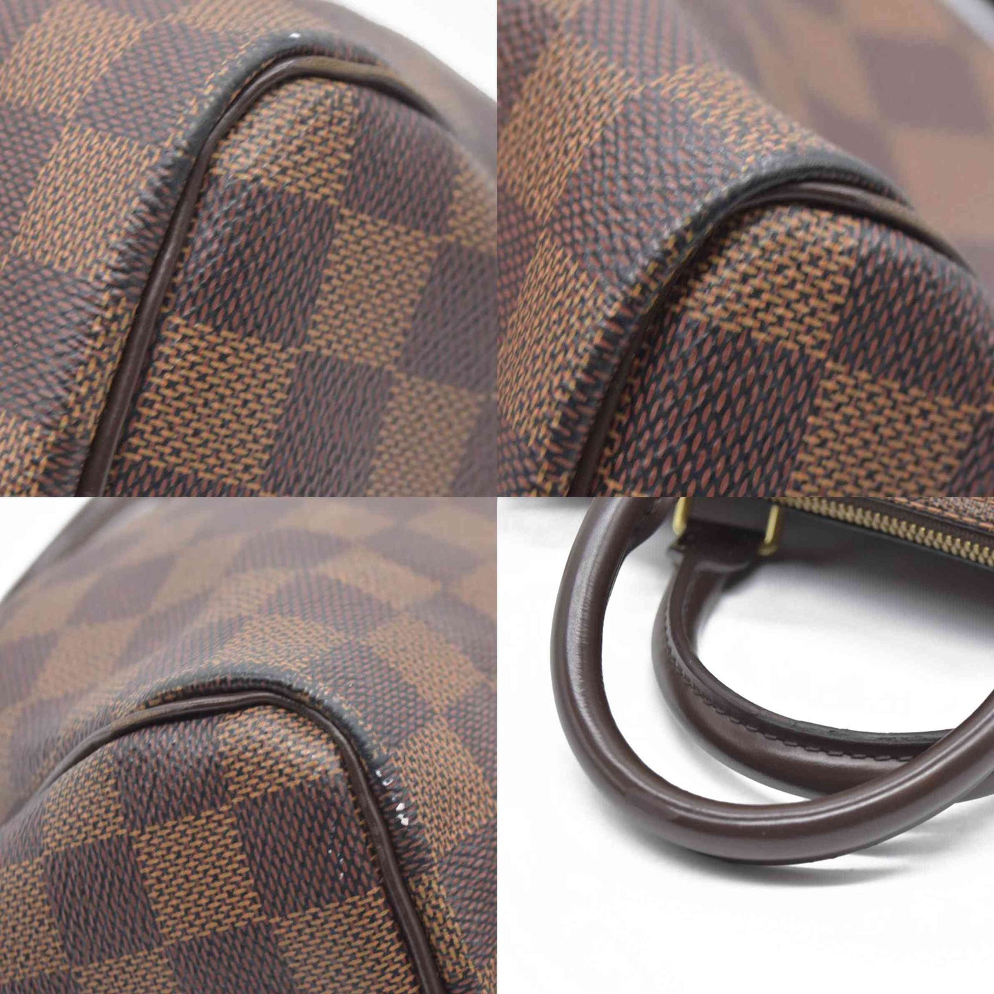 $1940 Louis Vuitton Damier Ebene Speedy Bandouliere 25