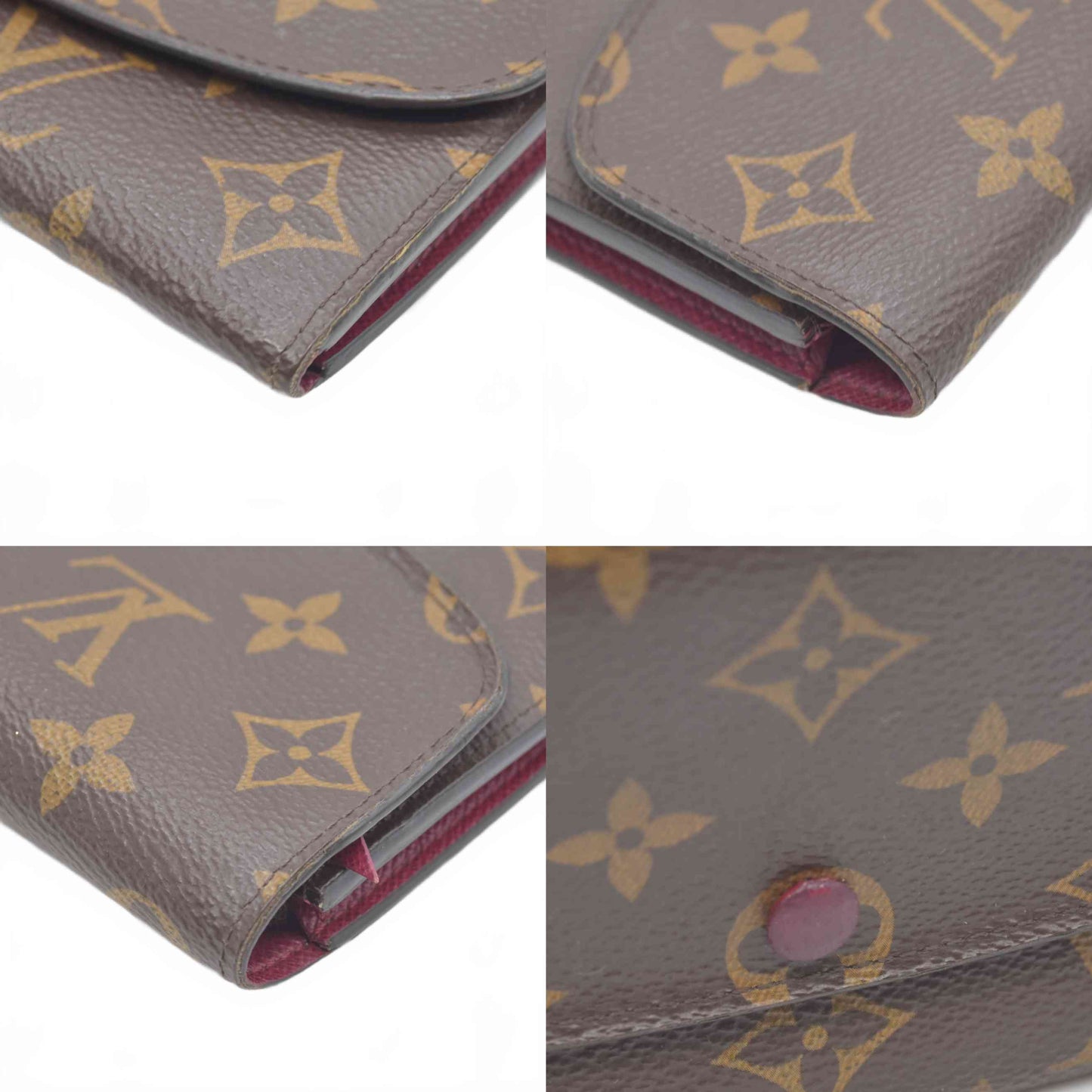 $615 Louis Vuitton Monogram Portefeuille Emilie Long Bifold Wallet Brown CN4109