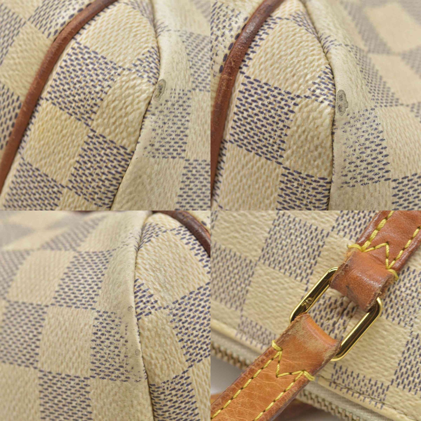 $1270 2016 Louis Vuitton Damier Azur Totally PM MB1176