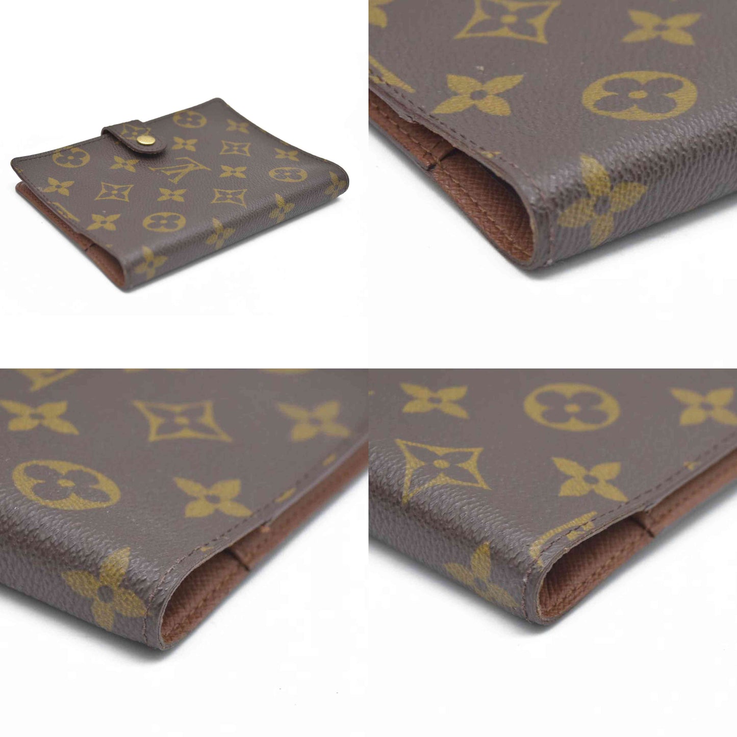 $505 Louis Vuitton  Monogram Small Ring Agenda Cover CA1908