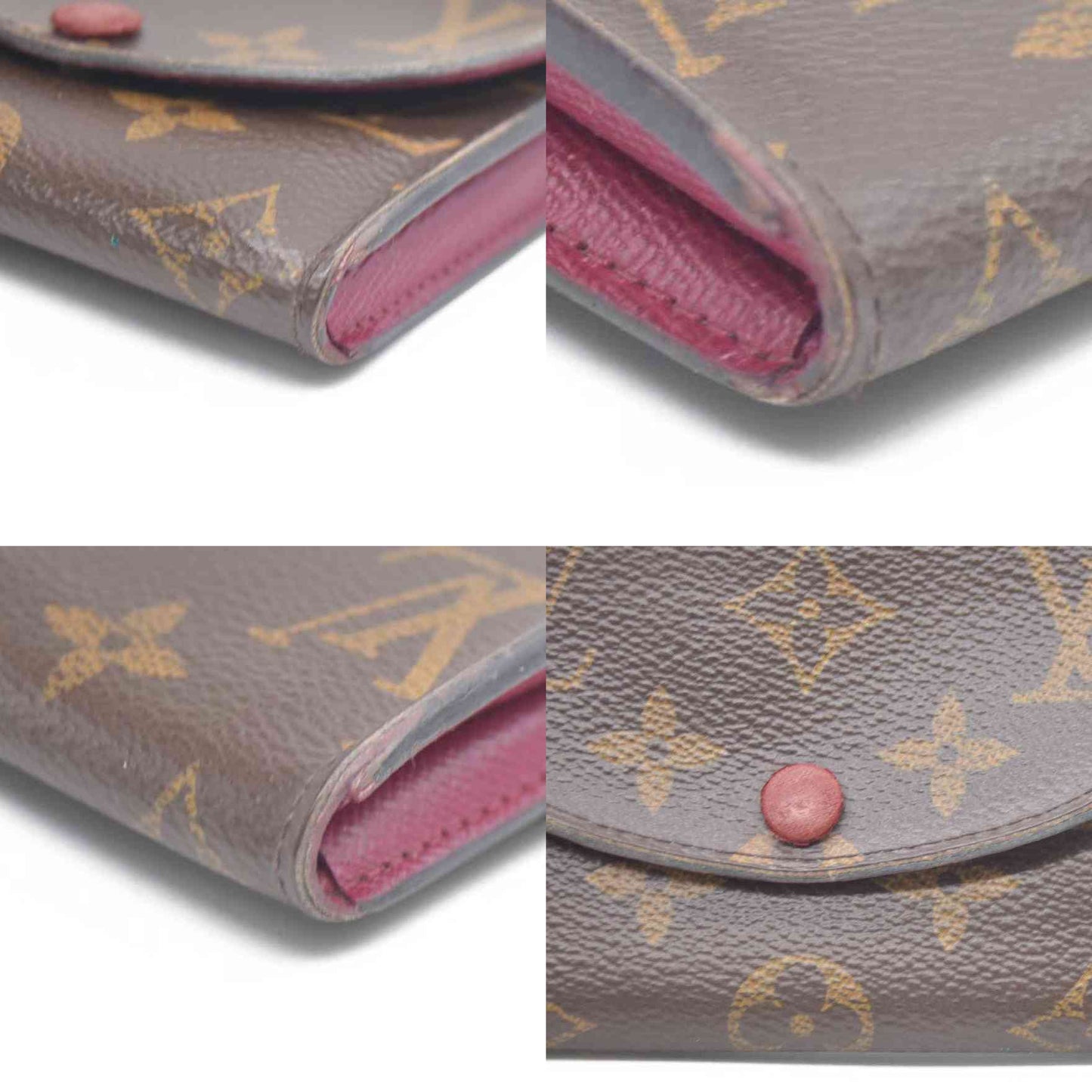 Louis Vuitton Monogram Porte Monnaie Rosalie Coin Purse Wallet Brown UB2108