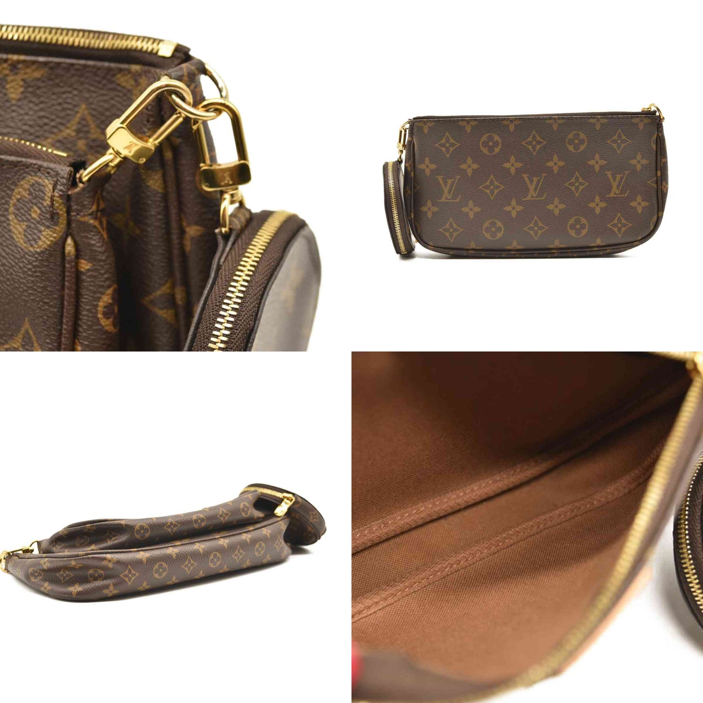 LOUIS VUITTON Monogram Multi Pochette Accessories Kaki CA0221